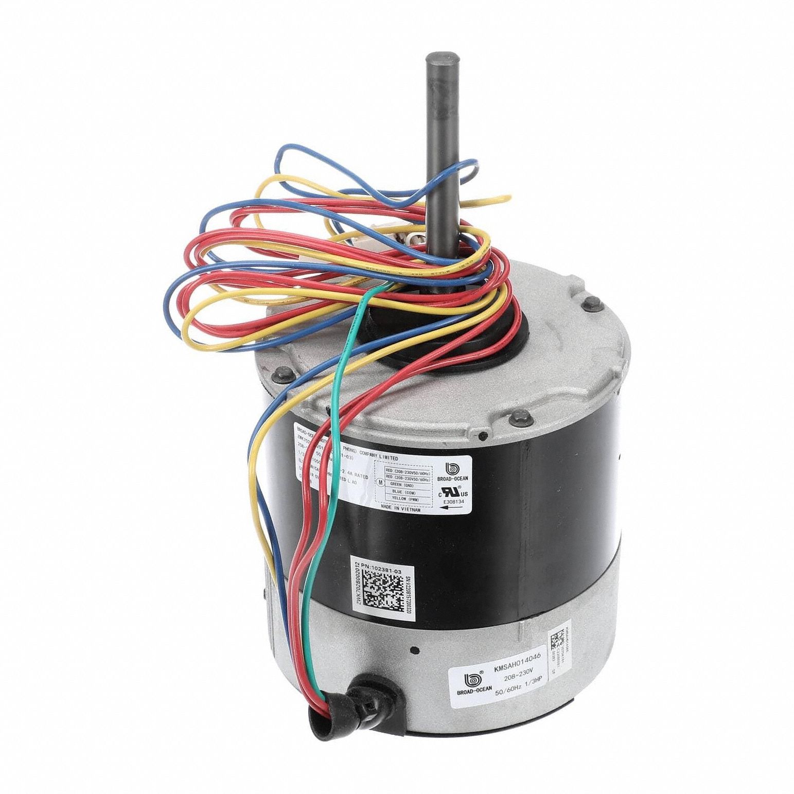 HVAC Motor 208-230V AC Single 1/3 hp