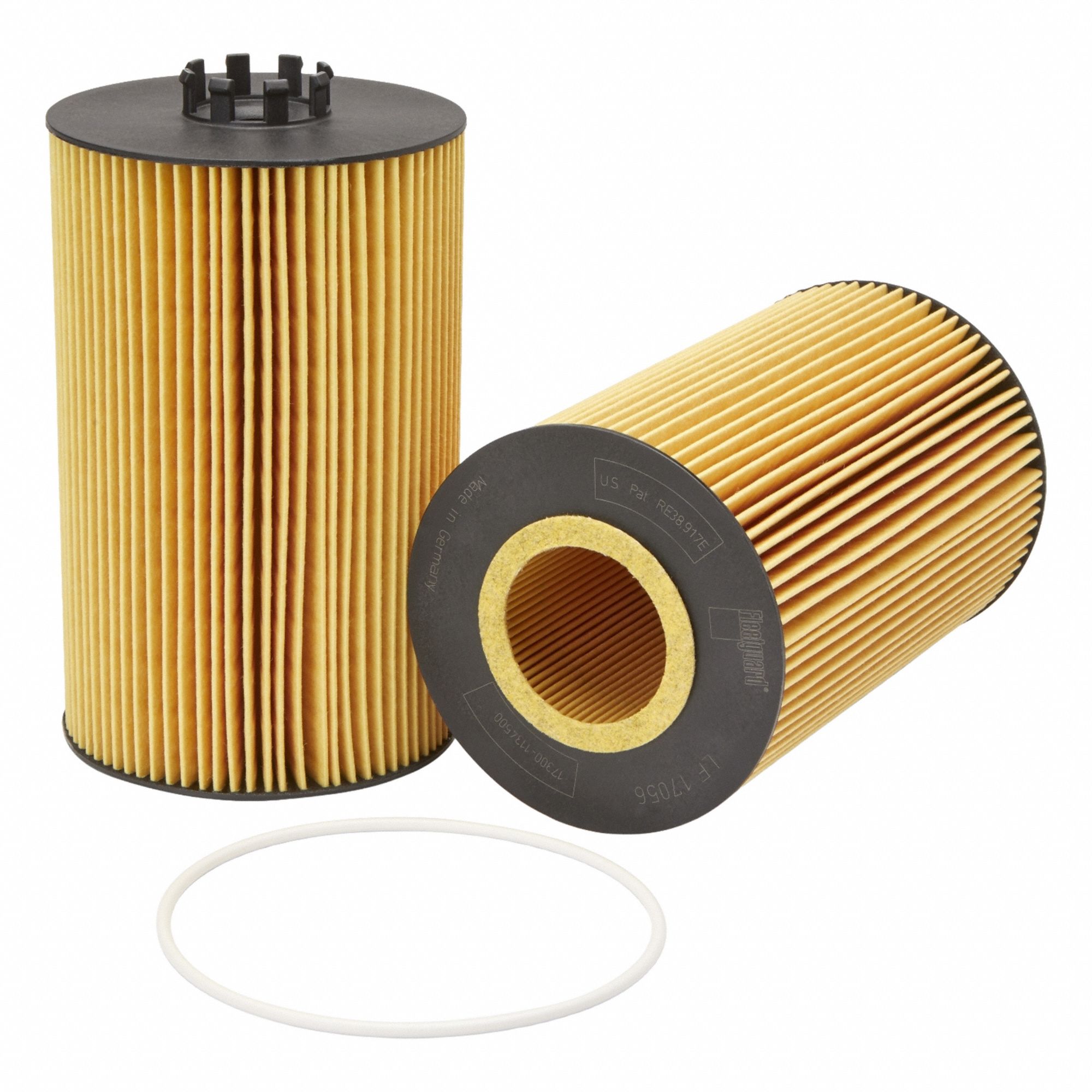 Oil Filter: 8 1/8 in Overall Ht, 8 in Overall Lg, 4 3/4 in Outside Dia, Oil, Cartridge
