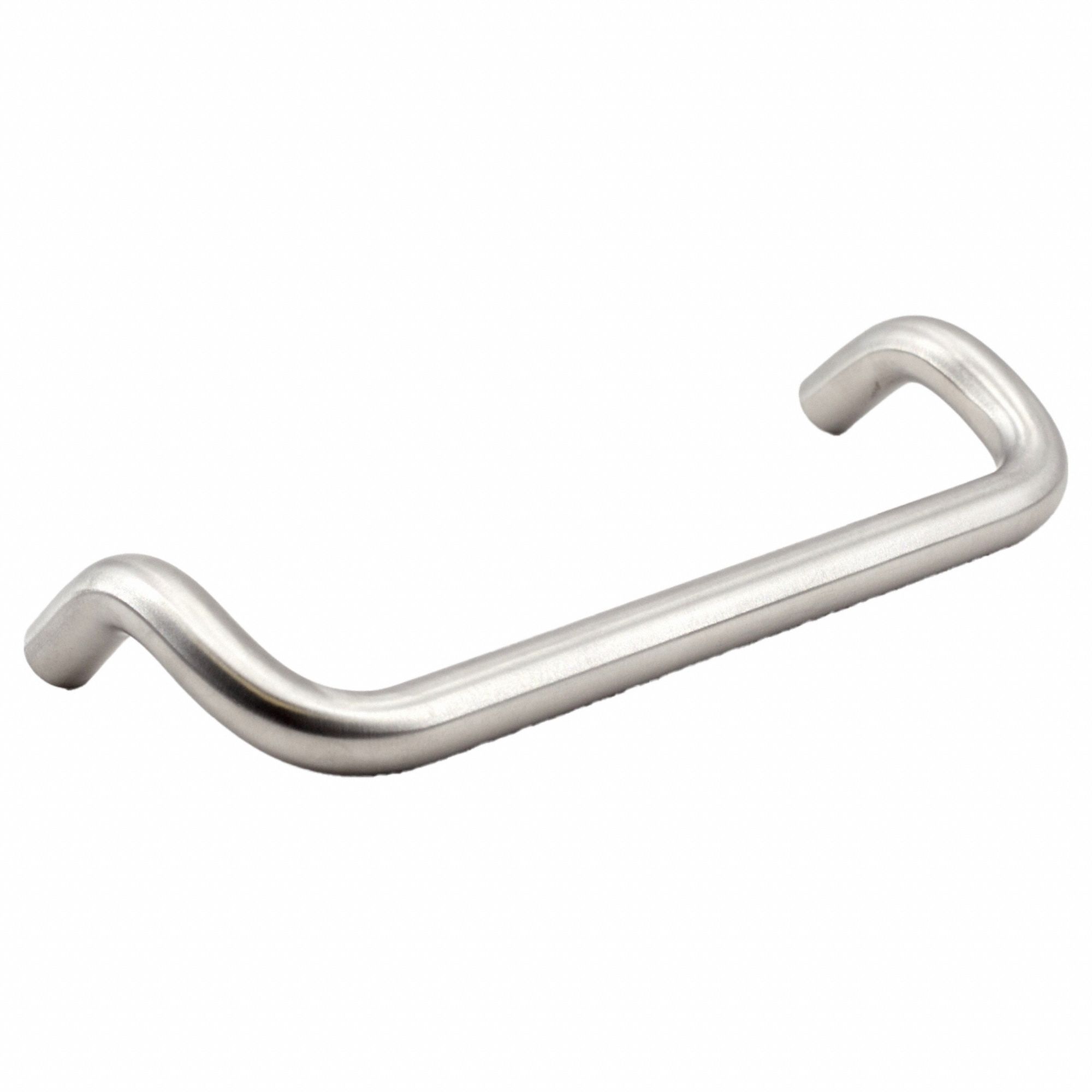 Pull Handle: 0.47 in Wd, 2 in Ht, Stainless Steel
