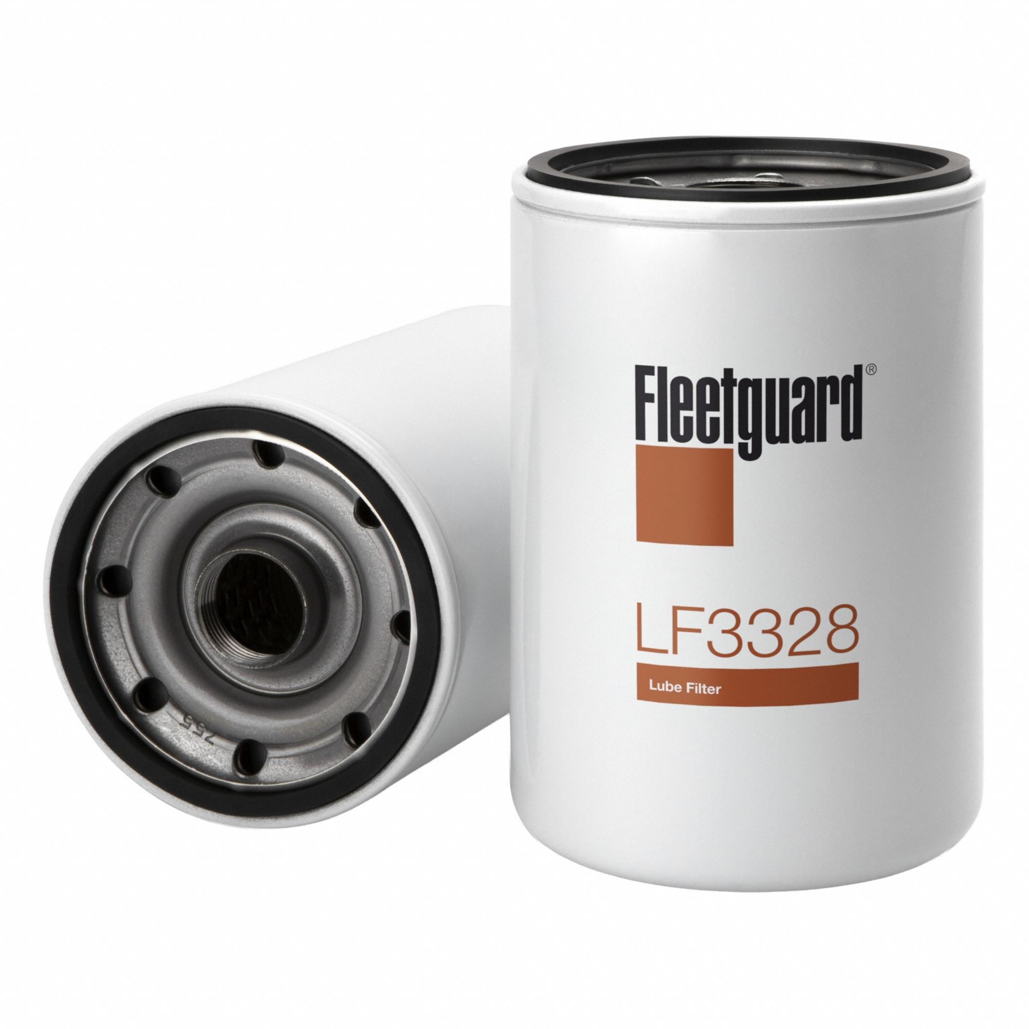 Automotive Oil Filter: B75, LF3328, 1 1/8"-16 Thread Size, 7 11/16 in Overall Ht, Spin-On