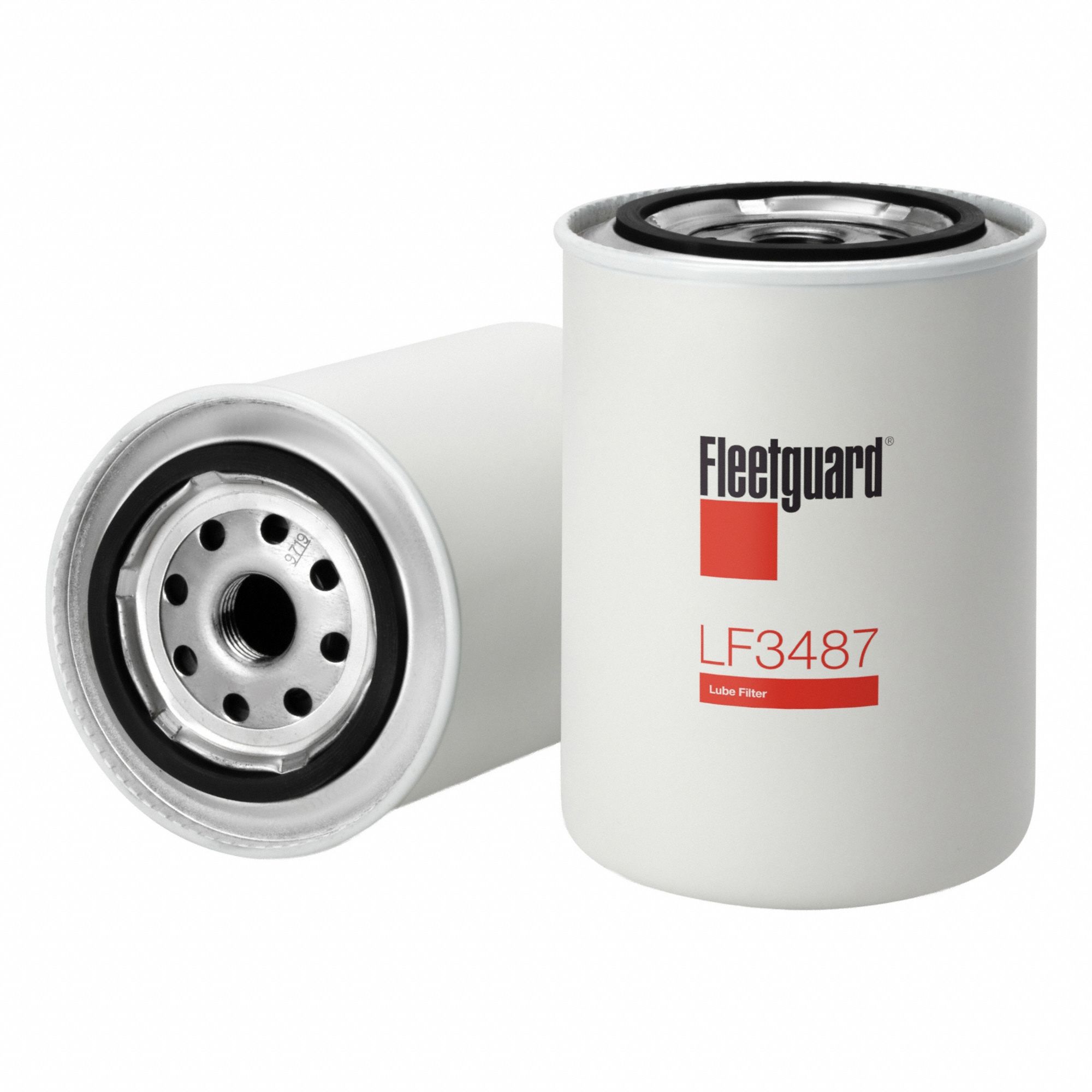 Oil Filter: 3/4"-16 Thread Size, 5 3/8 in Overall Ht, 5 3/8 in Overall Lg, Oil, Spin-On