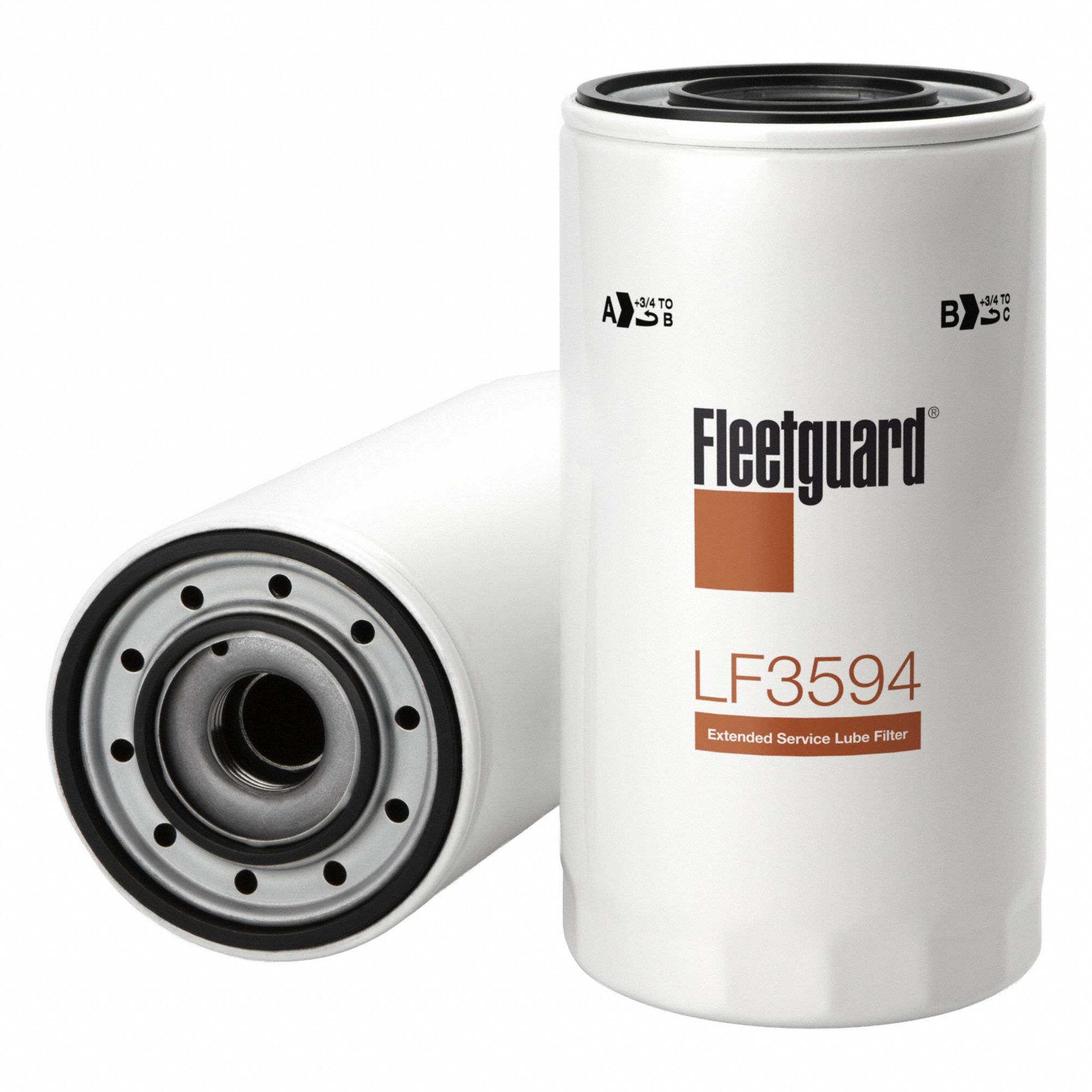Oil Filter: M30-2.00 Thread Size, 8 3/8 in Overall Ht, 8 3/8 in Overall Lg, Oil, Spin-On
