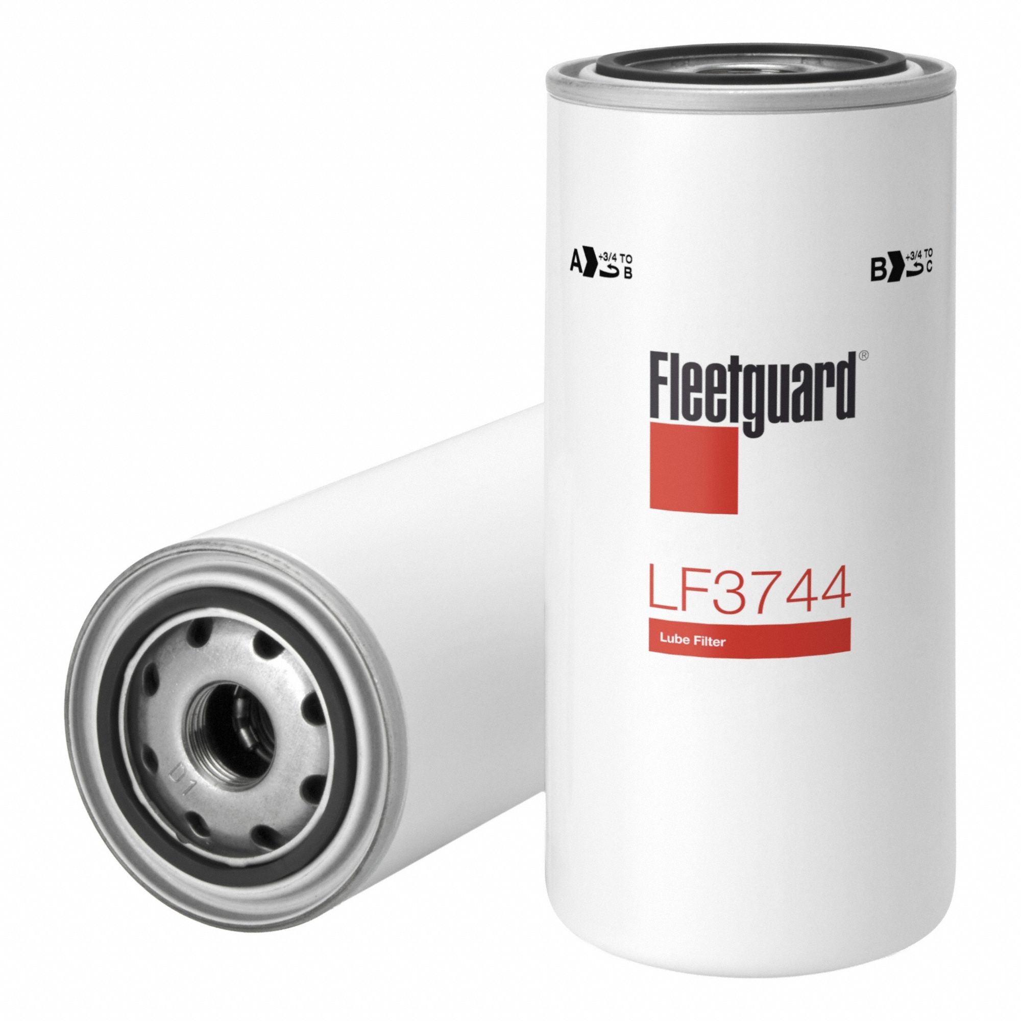 Oil Filter: 1"-12 Thread Size, 8 1/4 in Overall Ht, 8 5/16 in Overall Lg, Oil, Spin-On
