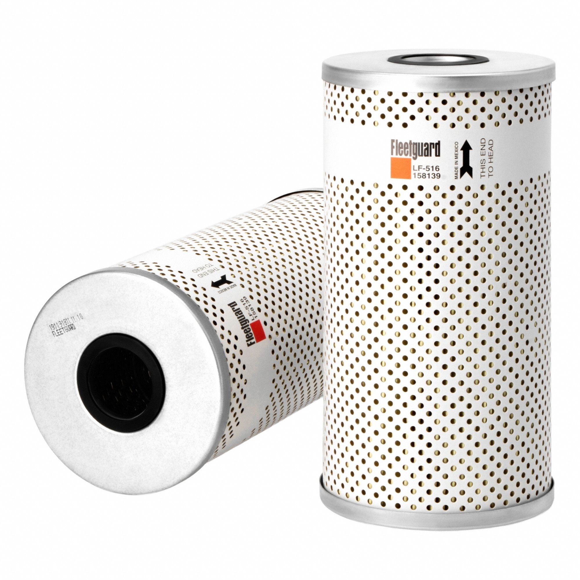 Oil Filter: 9 11/16 in Overall Ht, 9 11/16 in Overall Lg, 5 in Outside Dia, Oil