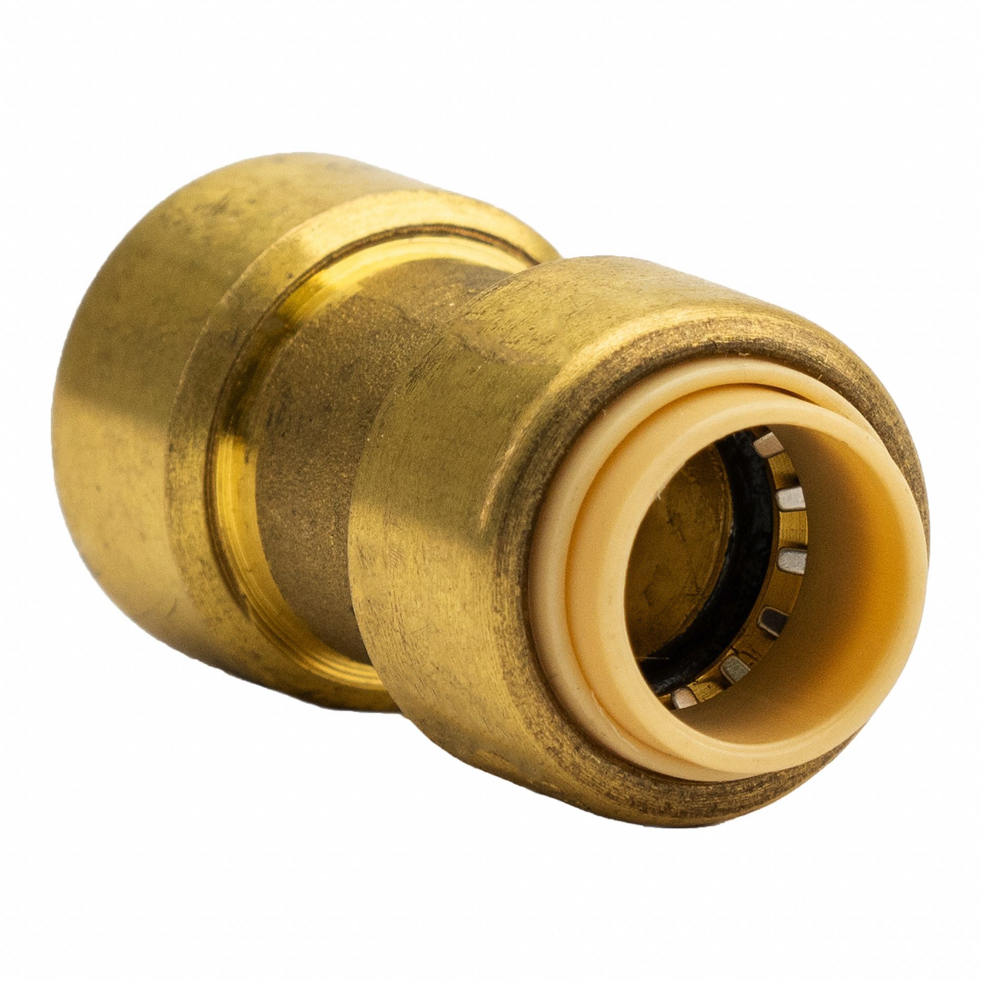 Straight Coupling: 3/8 in OD x 3/8 in OD Size, Push-to-Connect x Push-to-Connect