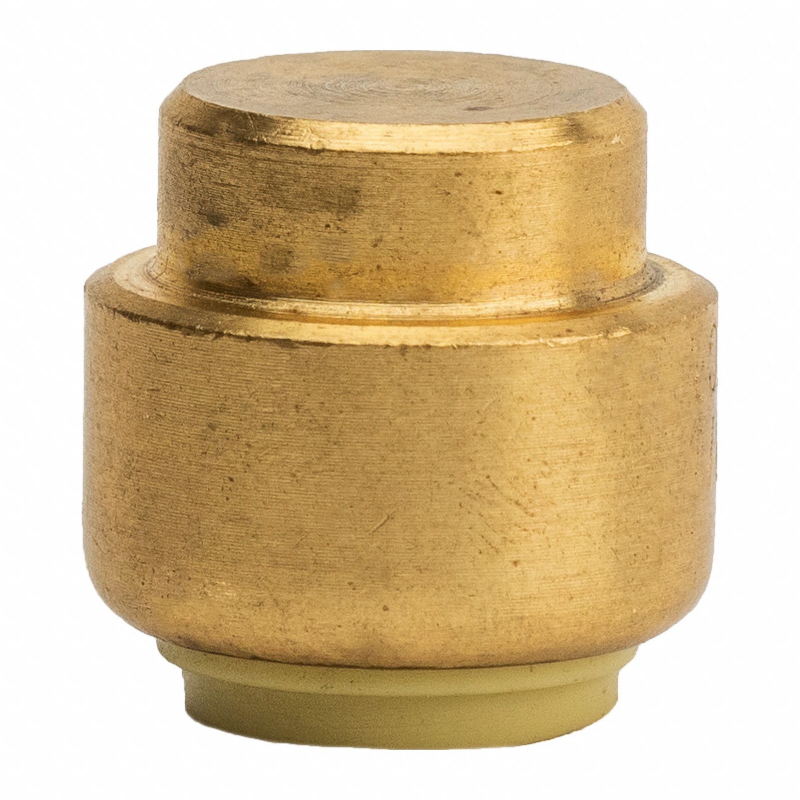 End Stop: 3/8 in OD Size, Push-to-Connect, Brass, Coupling