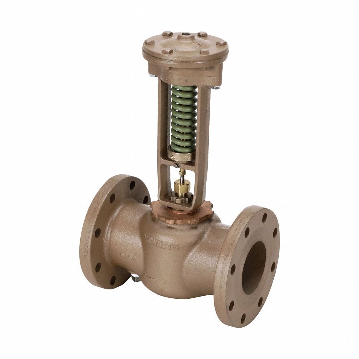 Water Pressure Reducing Valve: Flanged x Flanged, 4 in Pipe Size, Iron, 25 psi to 100 psi