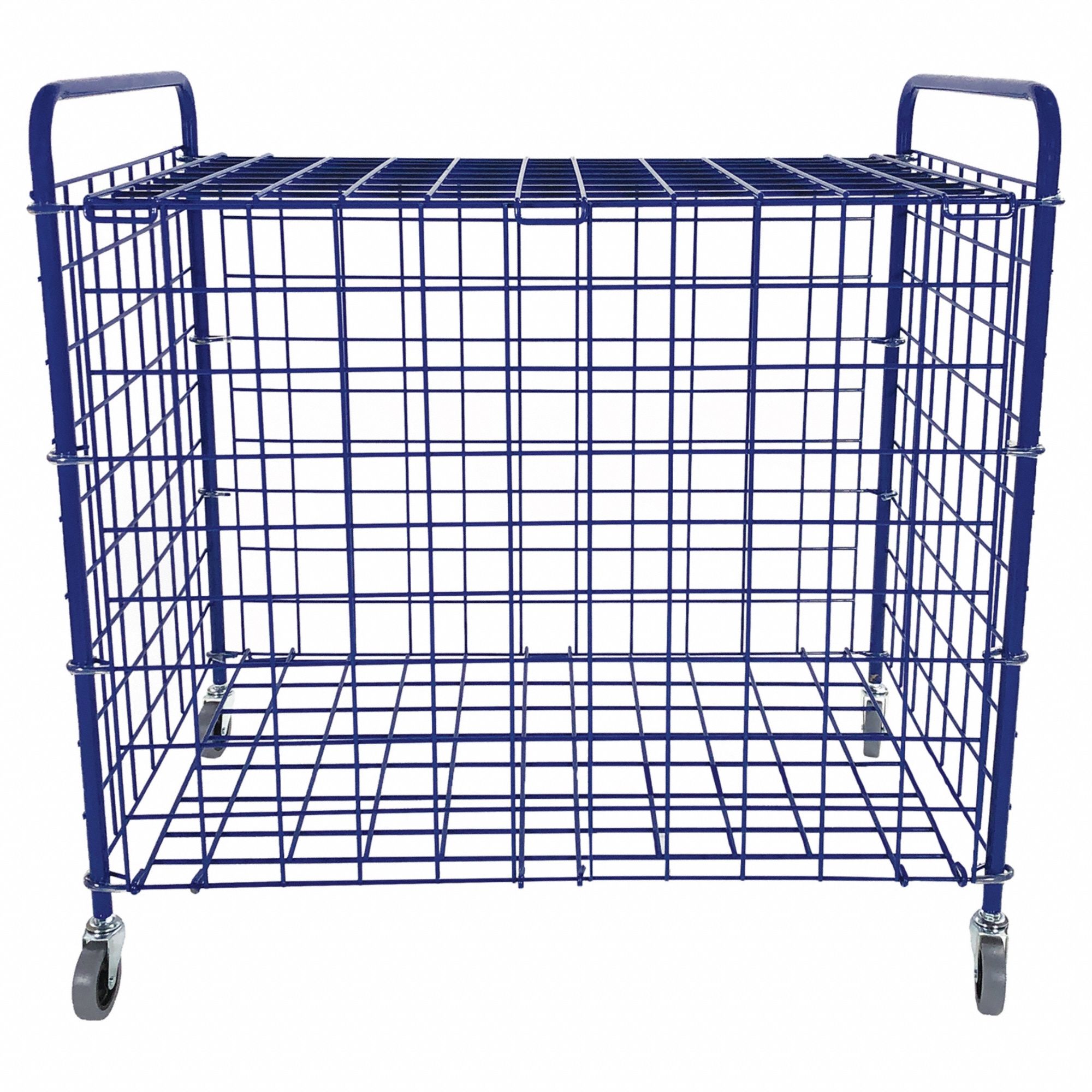 Ball Locker: 36 in Overall Lg, 24 in Overall Wd, 36 in Overall Ht, Steel, Blue