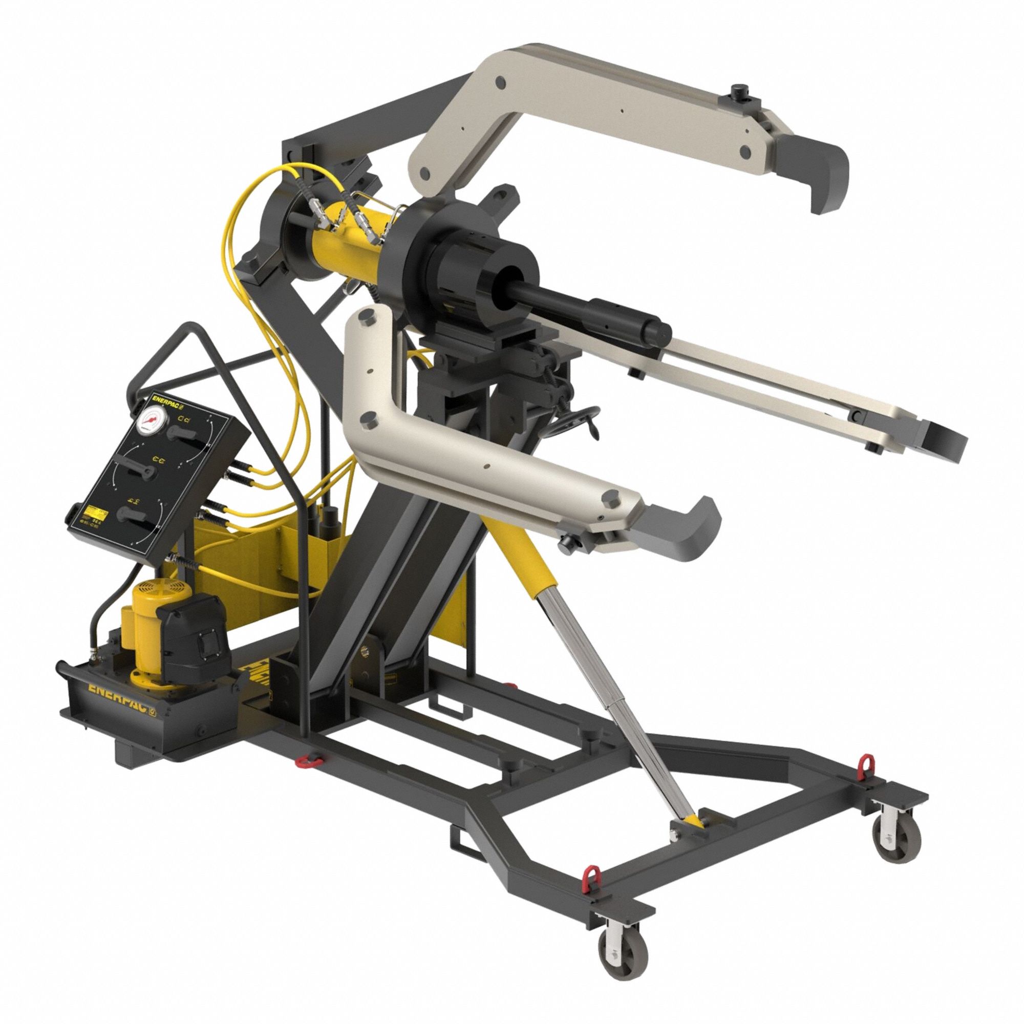 Hydraulic Puller Set: 100 ton Capacity with Attachments, 100 ton Cylinder Nominal Capacity