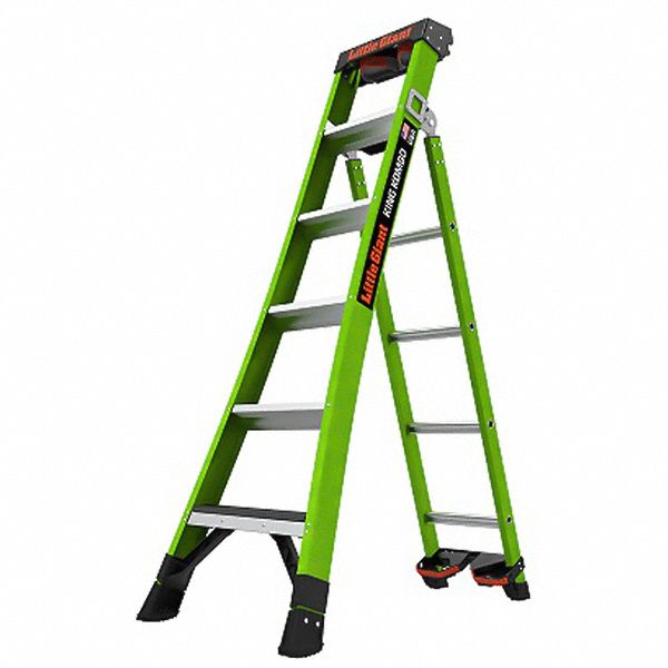KING KOMBO SERIES COMBINATION LADDER, TYPE IAA ANSI, 10 FT EXTENDED H
