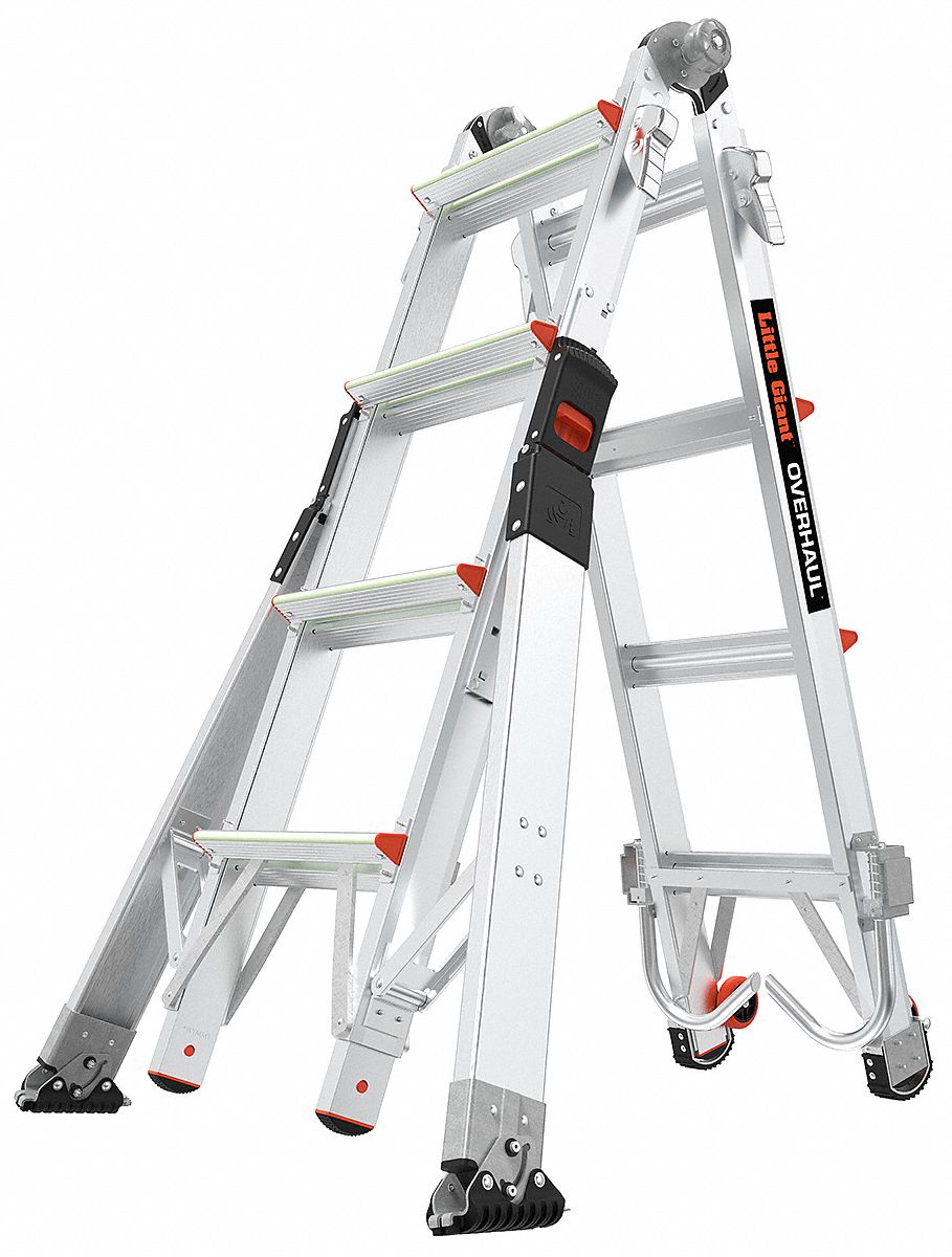 MULTIPURPOSE LADDER,IAA,15 FT.,ALUMINUM