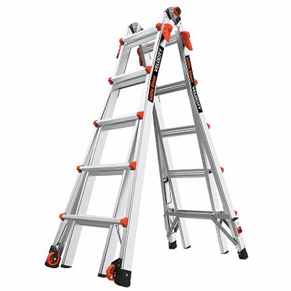 VELOCITY SERIES EXTENSION LADDER, TYPE IA ANSI, ARTICULATED, 300 LB CAPACITY