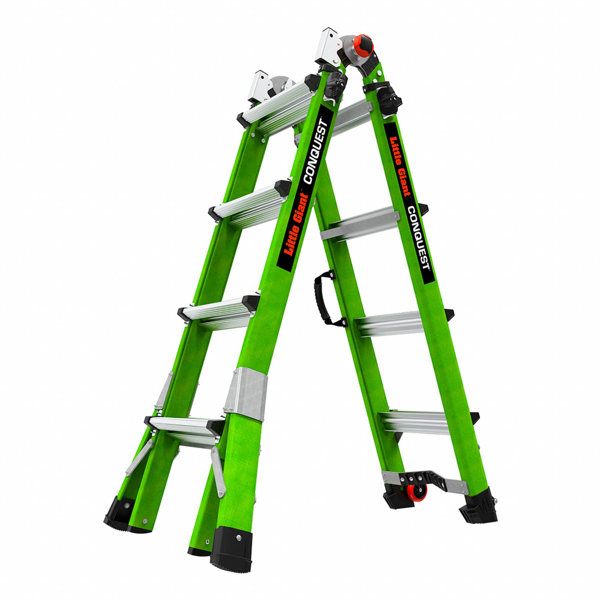 CONQUEST 2.0 SERIES COMBINATION LADDER, TYPE IA ANSI, MULTIPURPOSE, 4 TO 7 FT LADDER H