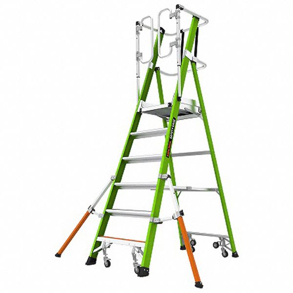 Tall shop platform ladder