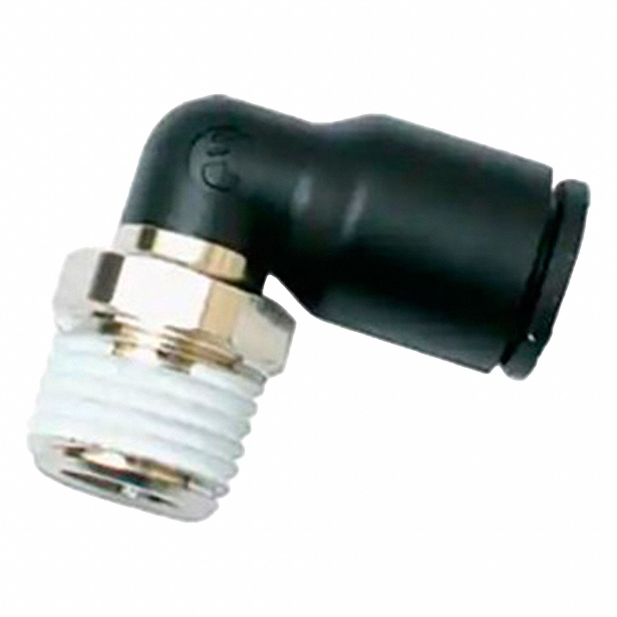 PUSH-IN-FITTING, LF 3000 SERIES, -20 ° C TO 80 ° C, TECHNICAL POLYMER, 90 °  ELBOW, 20 BAR, TUBE TO MBSPT