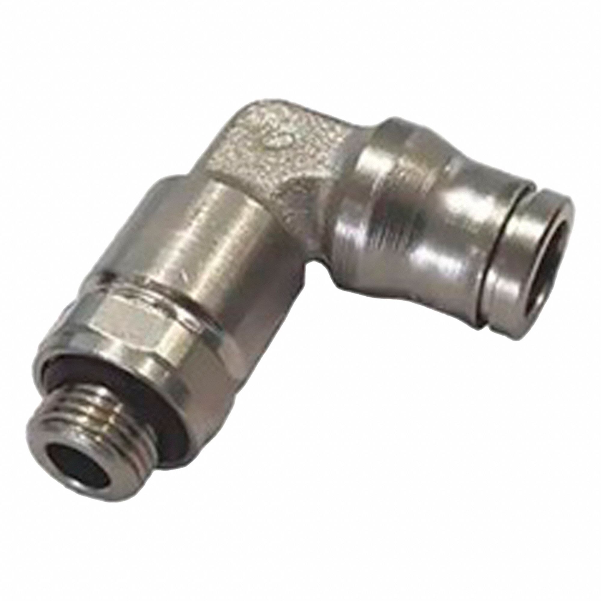 PUSH-IN-FITTING, LF 3600 SERIES, -20 ° C TO 150 ° C, STAINLESS STEEL, NICKEL-PLATED FINISH, 90 °  ELBOW, 30 BAR
