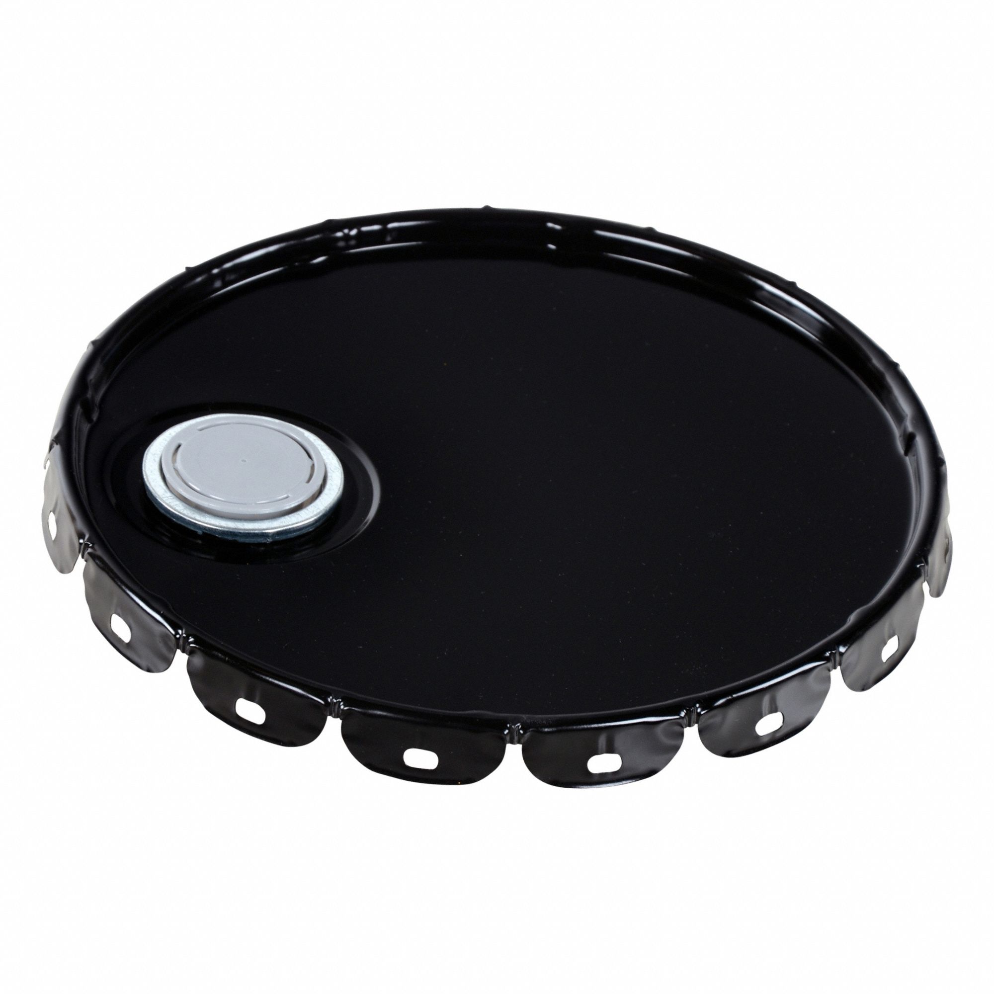 Pail Lid 12 in OD Steel Black
