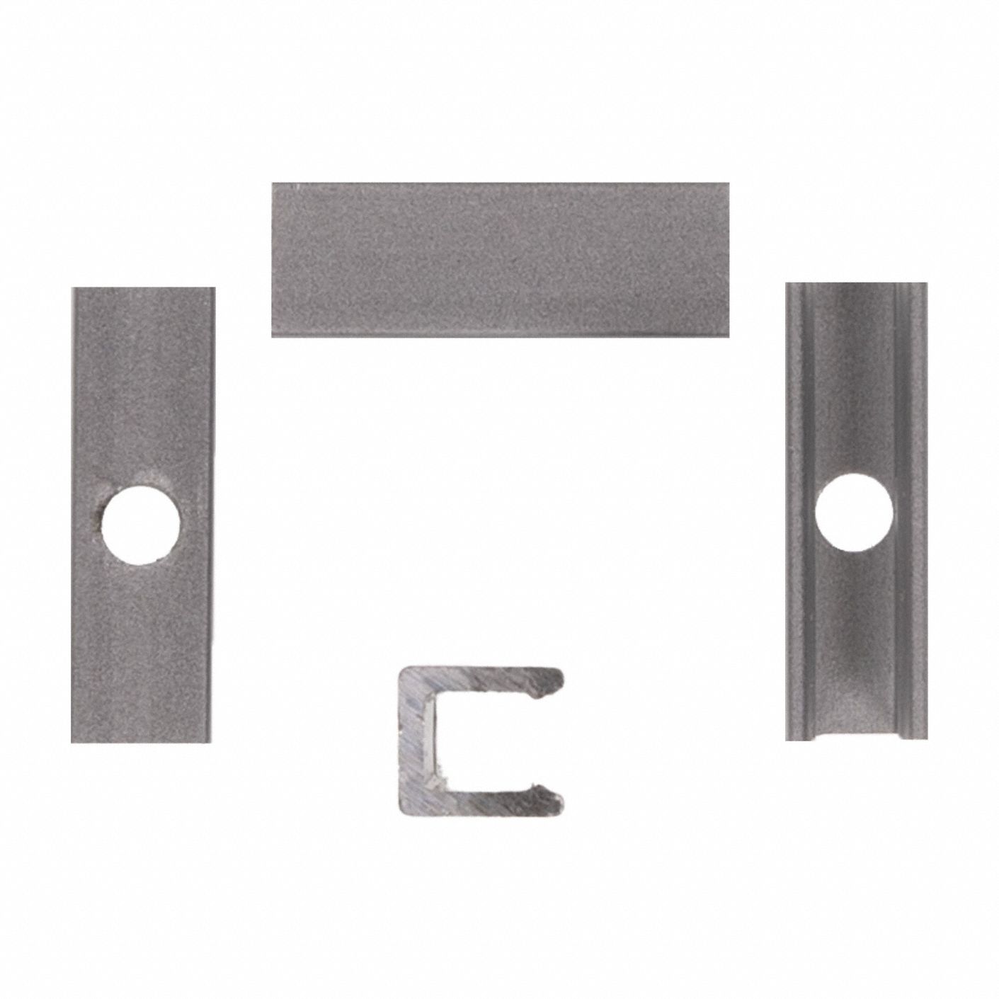 Mounting Clip: Side Bend, 13/50 in Wd, 7/25 in Ht