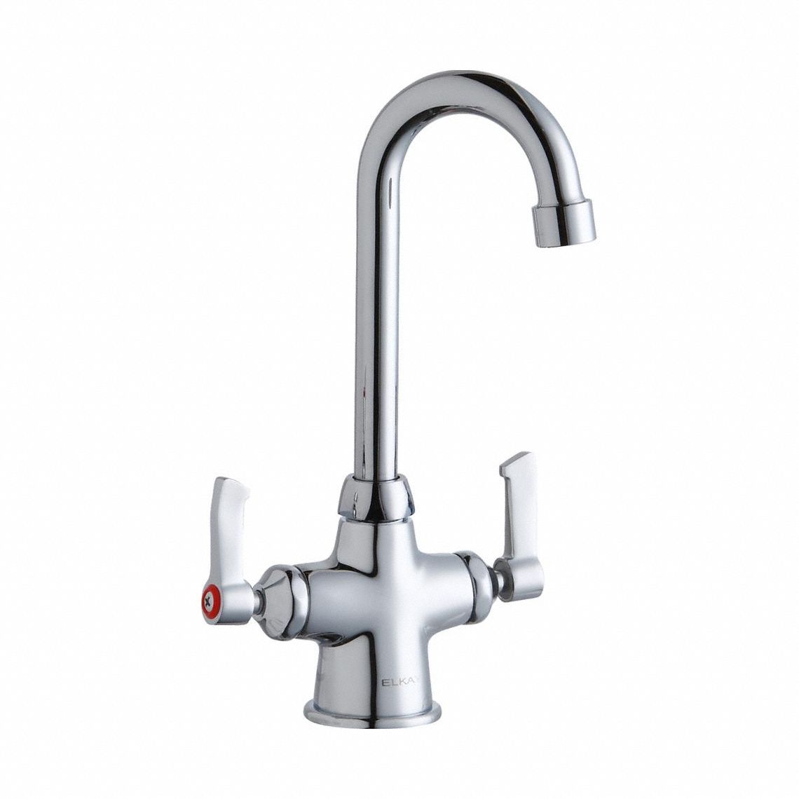 Handle-Operated Faucet Manual Gooseneck
