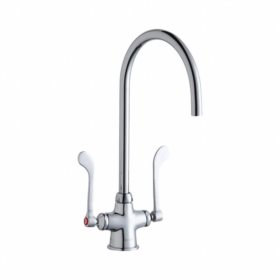 Handle-Operated Faucet Manual Gooseneck