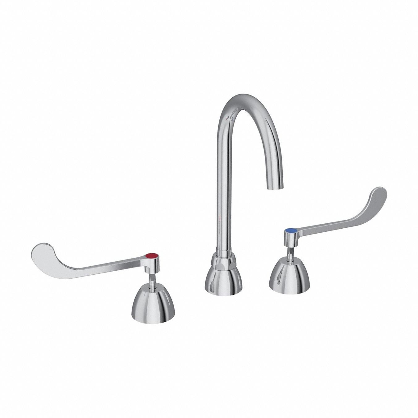Handle-Operated Faucet: Elkay®, Brass, Centerset, Deck, 3 Mounting Holes, 1.5 gpm Flow Rate