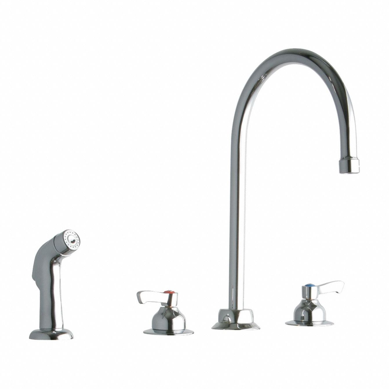 Handle-Operated Faucet Manual Gooseneck