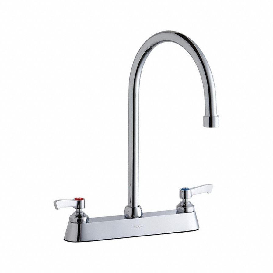 Handle-Operated Faucet Manual Gooseneck