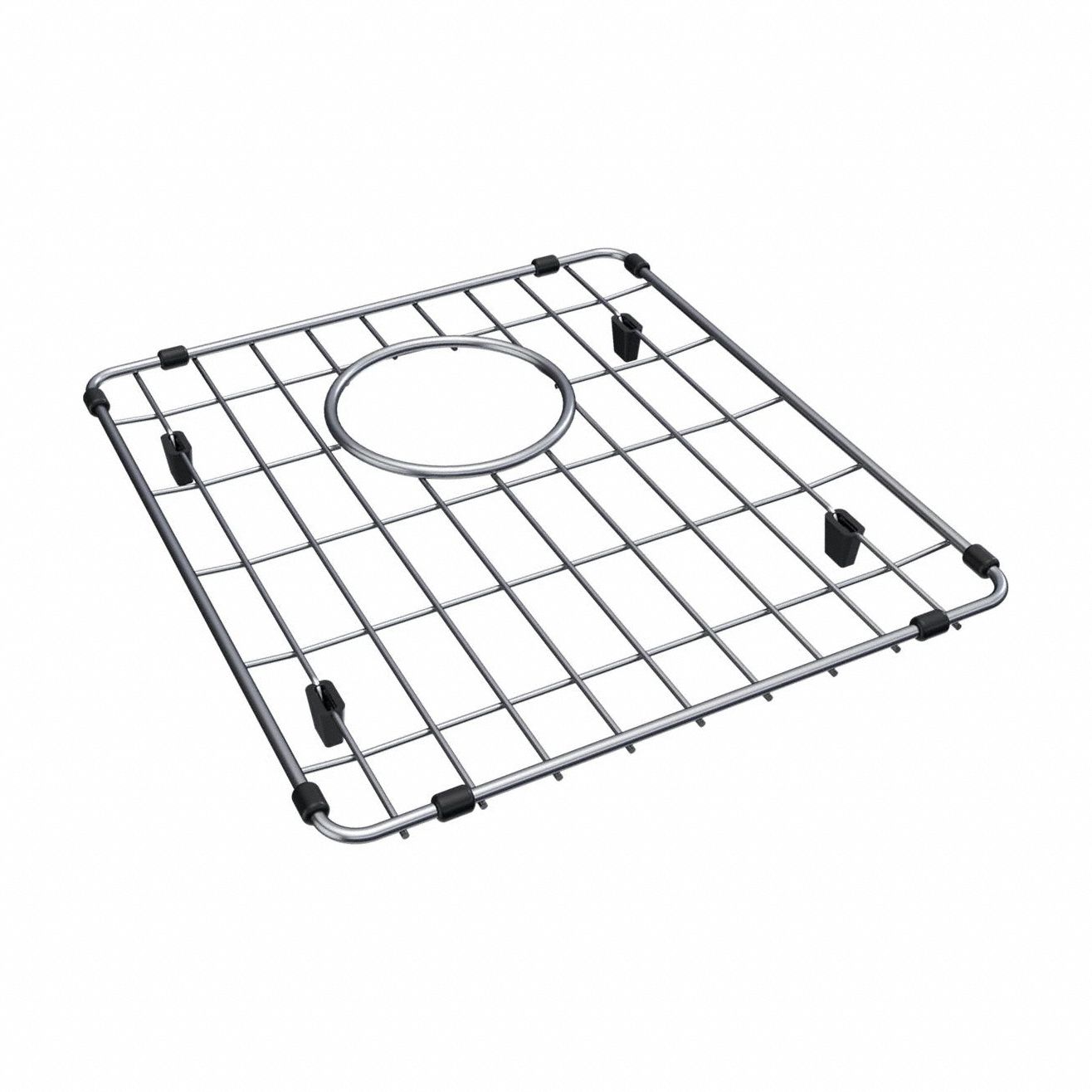 Sink: Stainless Steel, 1 1/8 in Overall Ht, 14 in Overall Lg, 12 1/2 in Overall Wd