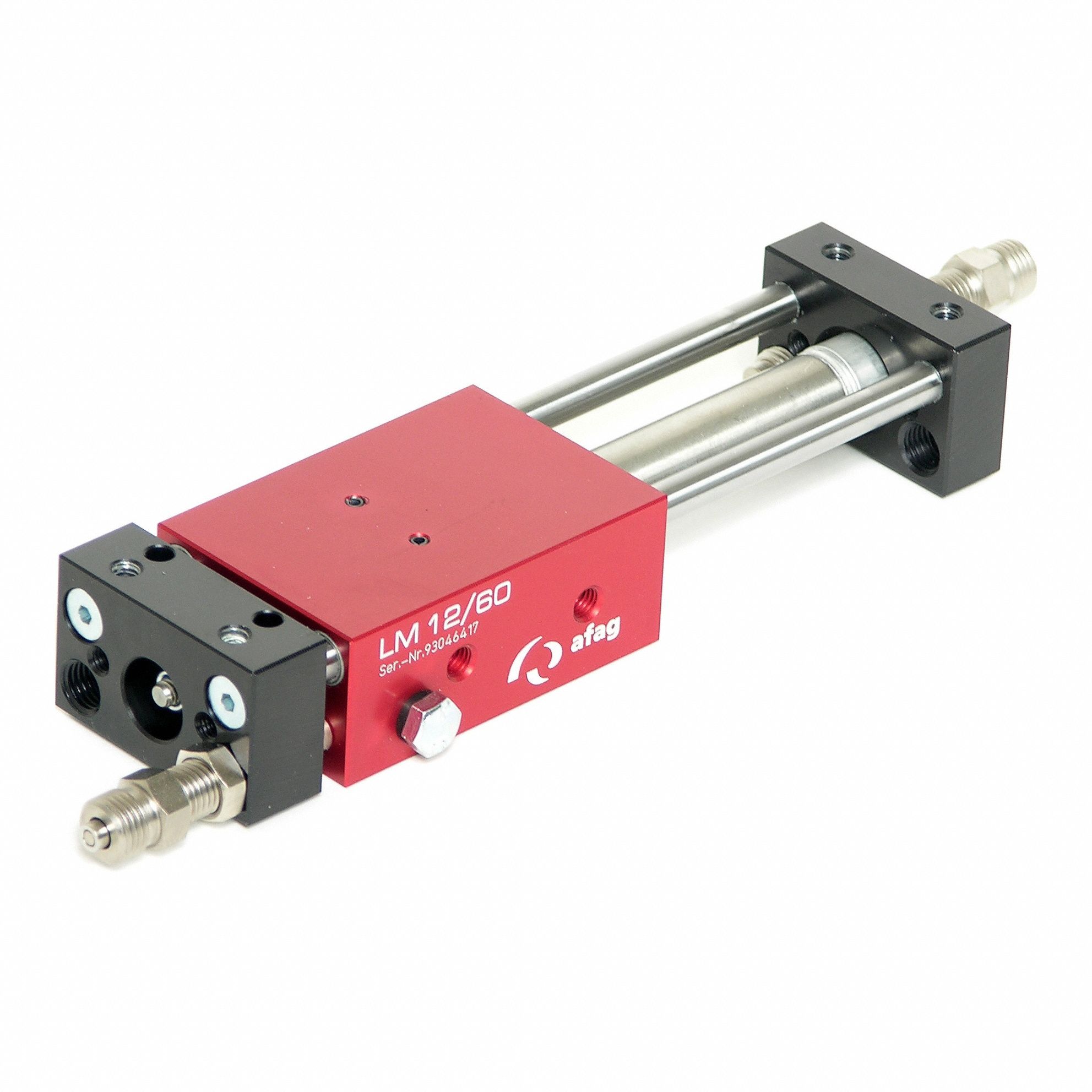 Slide: 60 mm Stroke Lg, 12 mm Bore Dia, Mfr Part # 11010378, LM Series, 0.5 kg Max Payload