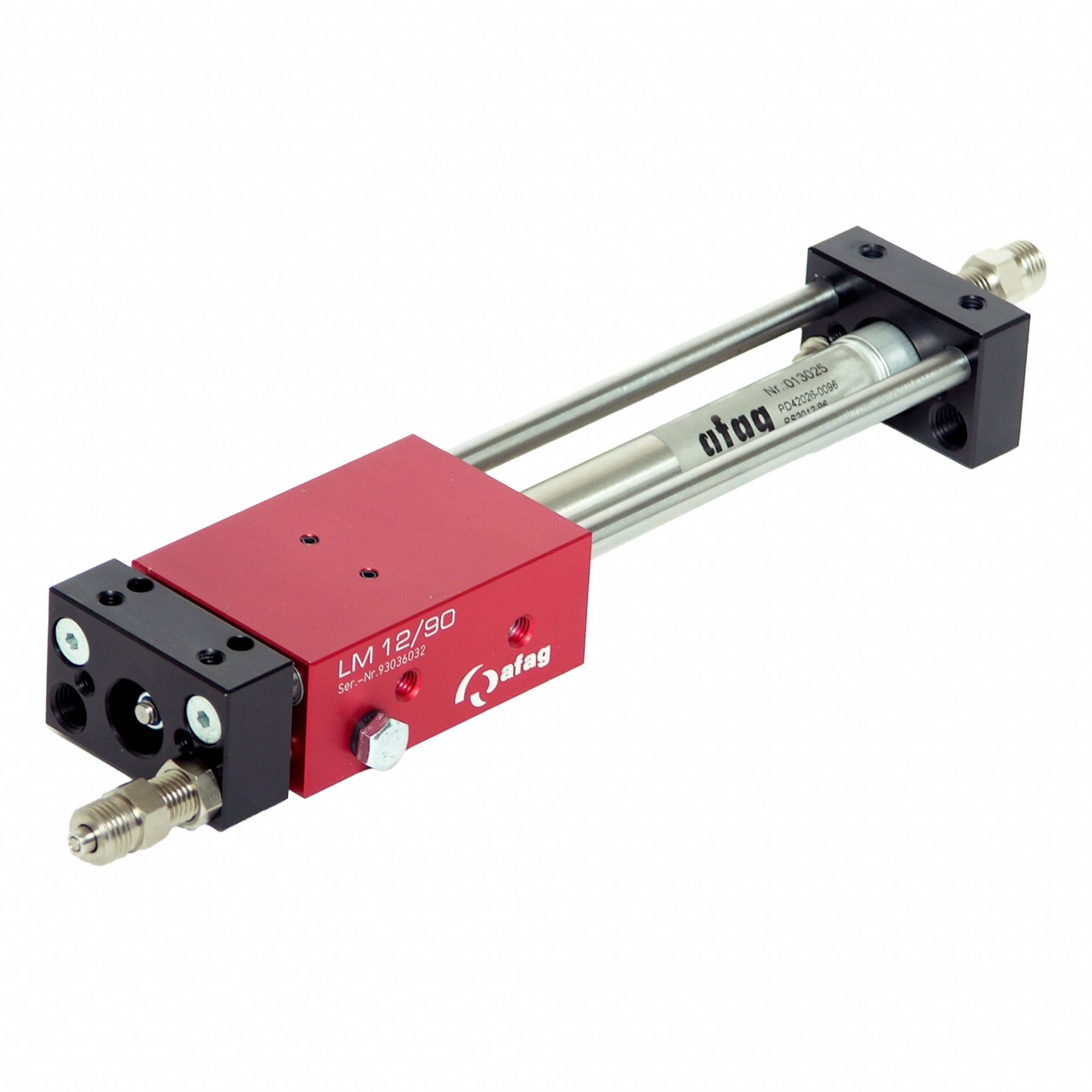 Slide: 90 mm Stroke Lg, 12 mm Bore Dia, Mfr Part # 11010379, LM Series, 0.5 kg Max Payload