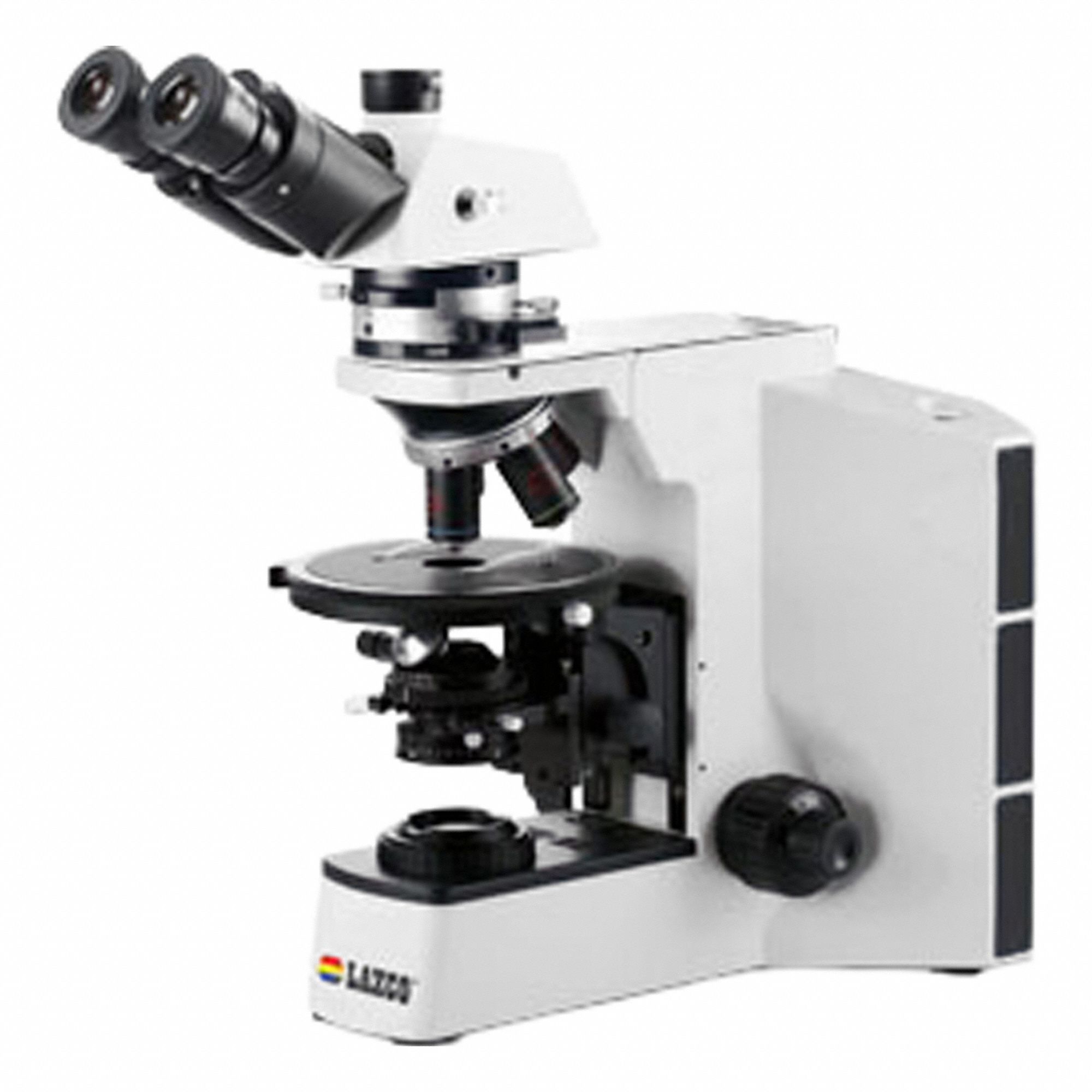 LAXCO, INC Microscope: Compound, Trinocular, 4X to 40X, 22 mm Optical Field of View, 18 in x 20 in (MPN LMC4-AB2). Key specifications — Stand Type: Compound/Upright; Base Dimensions: 18 in x 20 in; Brand: LAXCO, INC; Eyepiece Protractor: No; Maximum Magnification Capability: 40X; Optical Magnification: 4X to 40X; Working Distance: Infinite.