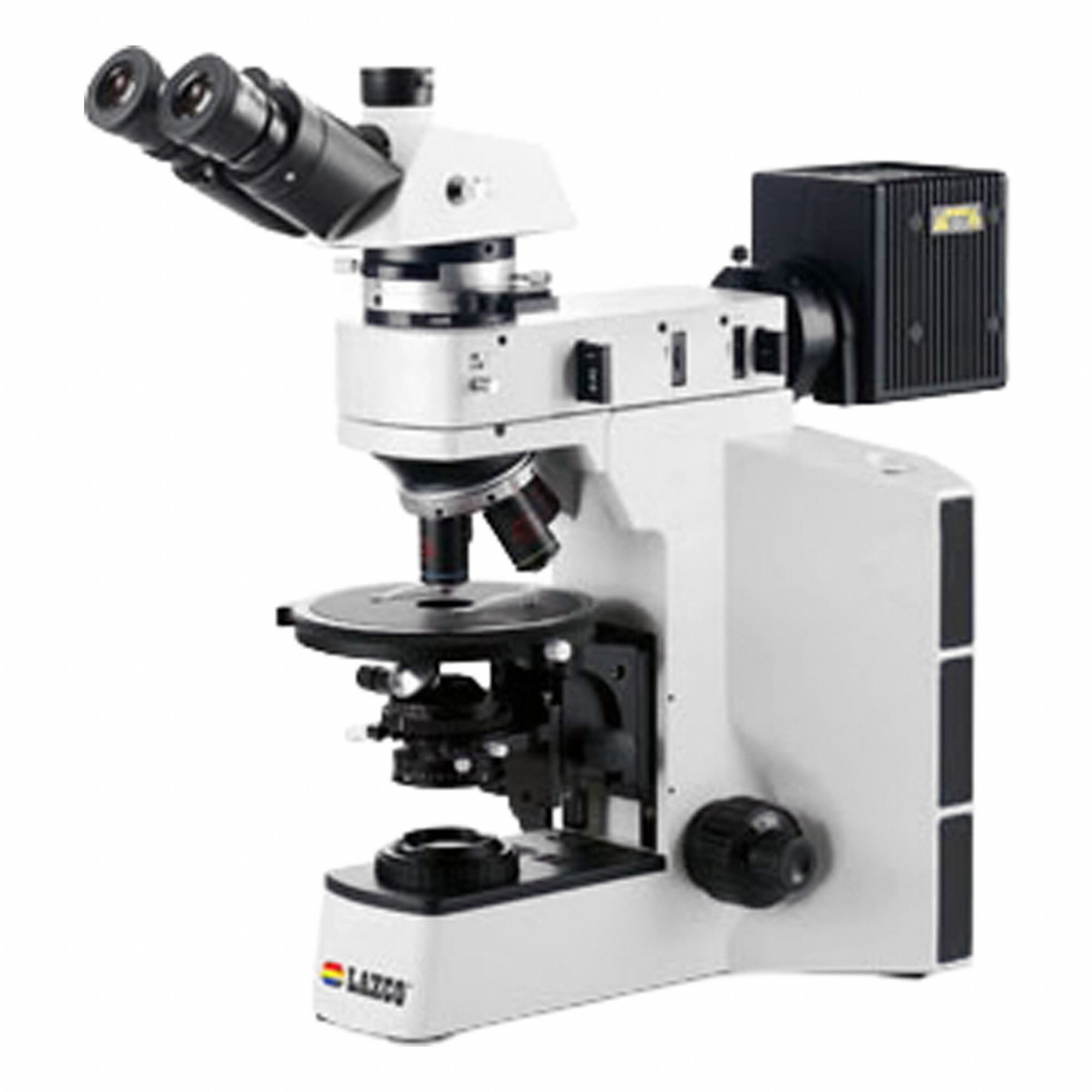 LAXCO, INC Microscope: Compound, Trinocular, 5X to 50X, 22 mm Optical Field of View, 18 in x 20 in (MPN LMC4-PL6). Key specifications — Stand Type: Compound/Upright; Base Dimensions: 18 in x 20 in; Brand: LAXCO, INC; Eyepiece Protractor: No; Maximum Magnification Capability: 50X; Optical Magnification: 5X to 50X; Working Distance: Infinite.
