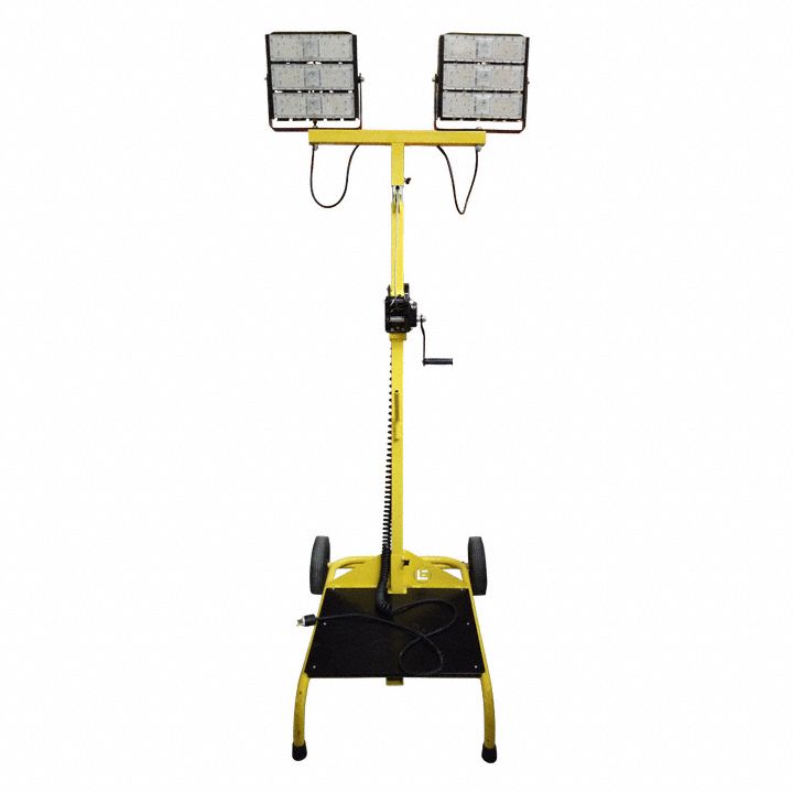 LED CART LIGHT, LED, CAST ALUMINUM, 300 WATTS, 50,000 HOUR LAMP LIFE, 15 FT POWER CORD