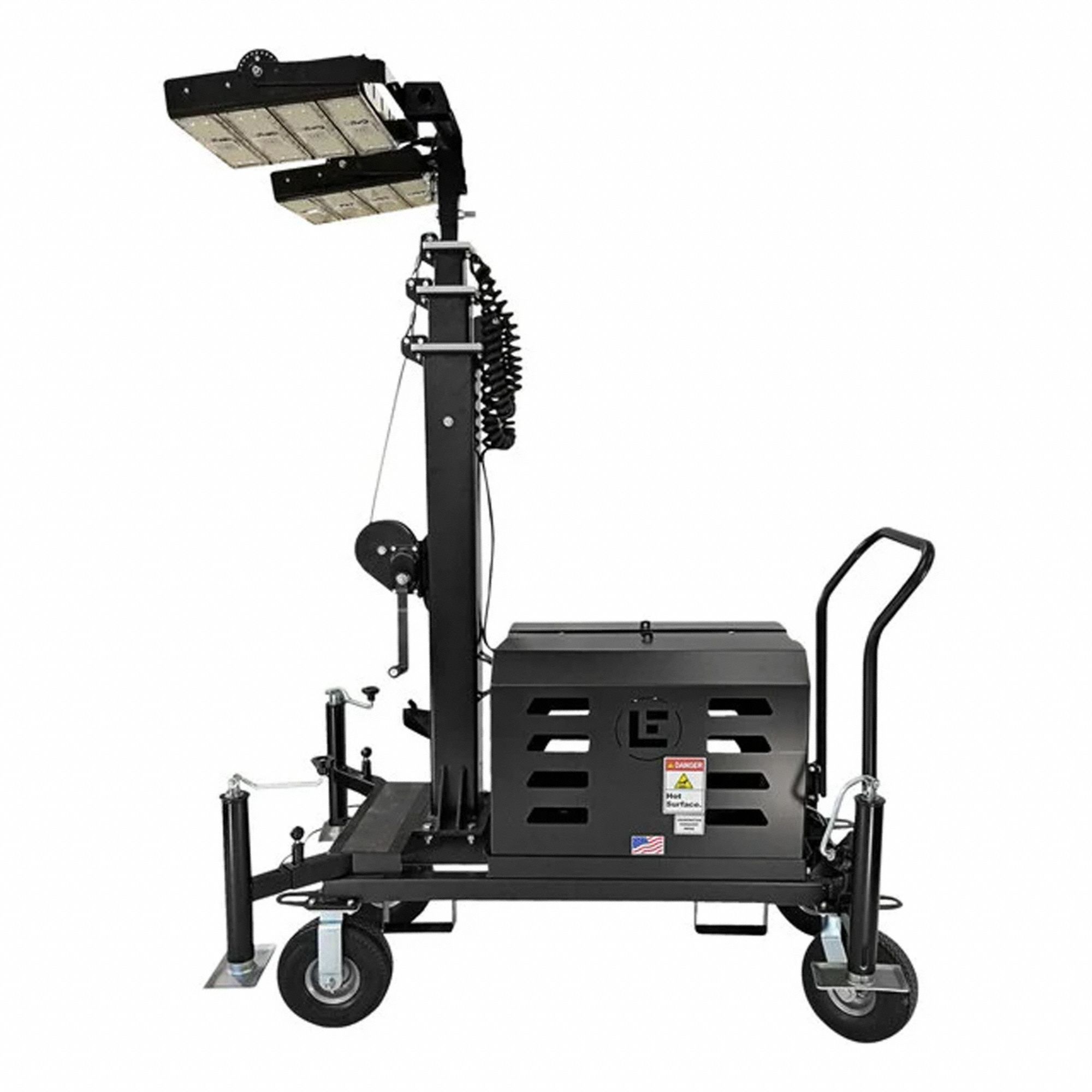 TOWER LIGHT, LED, STEEL, 400 WATTS, 50,000 HOUR LAMP LIFE, 2 LAMPS