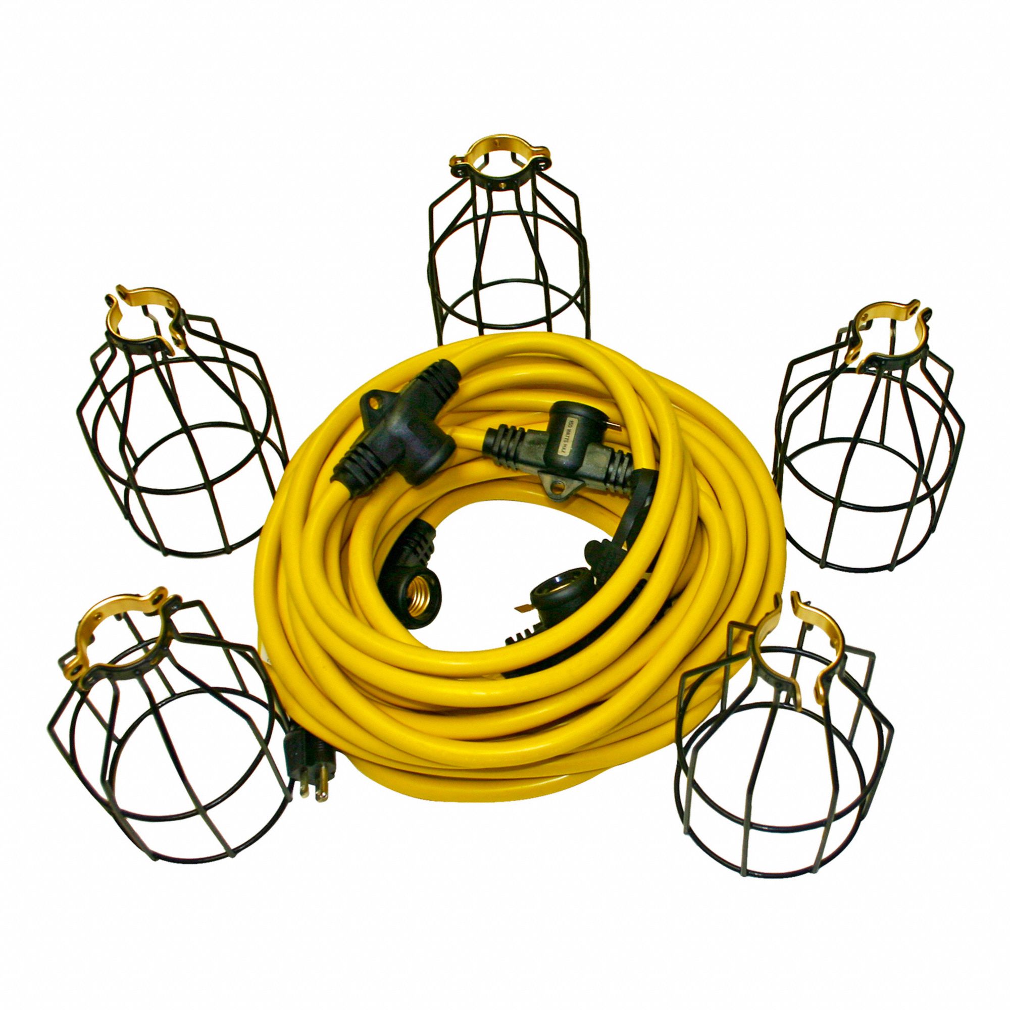 STRING LIGHT GUARD, 14 WATTS, YELLOW, 50 FT CORD