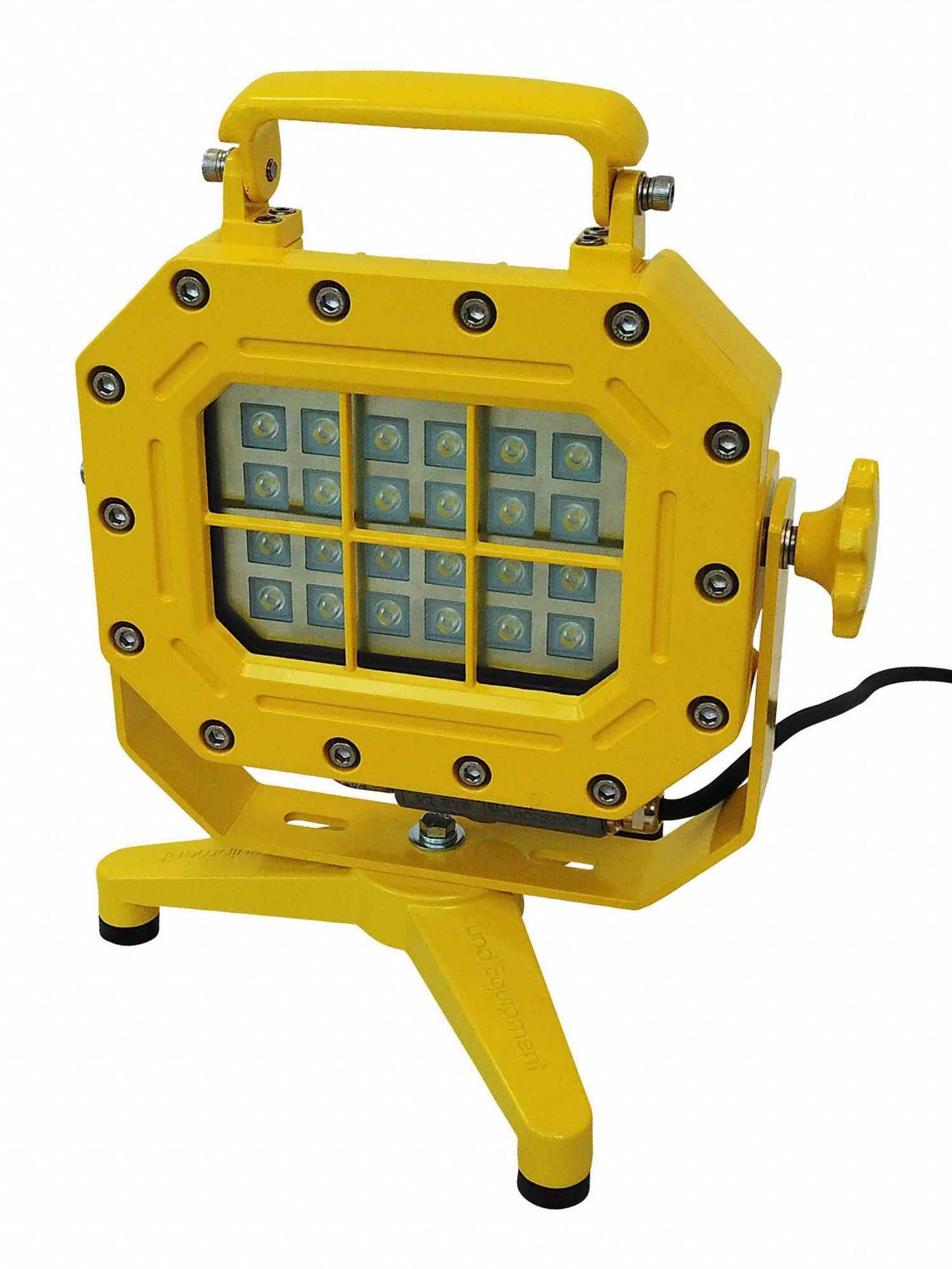 LED FLOODLIGHT, AL, YELLOW, 5,600 LM, 40W, 90 TO 277V AC, 4,500K, 12½ IN L, FLOOR STAND MOUNT