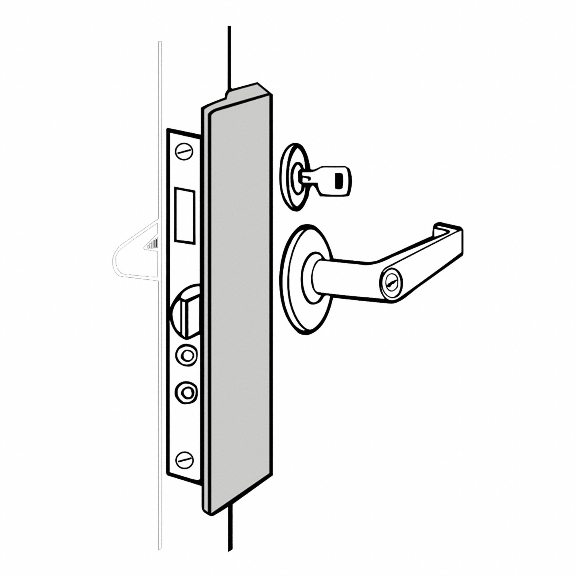Door Latch Guards - 897UX6|LP-2878-PC - Grainger