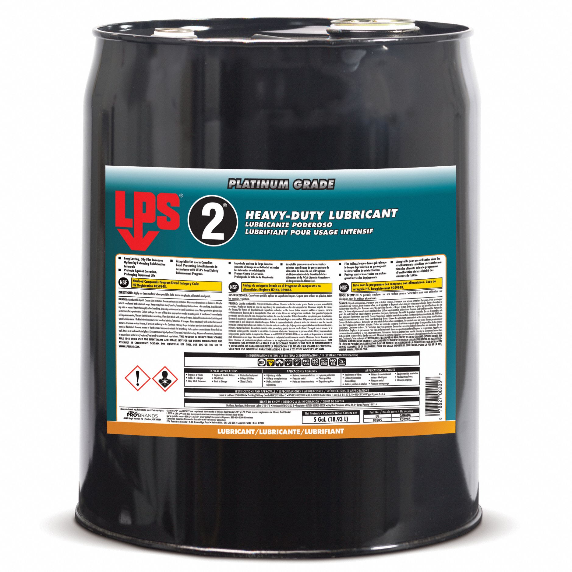 LUBRICANT HEAVY DUTY, LPS 2, 5 GAL