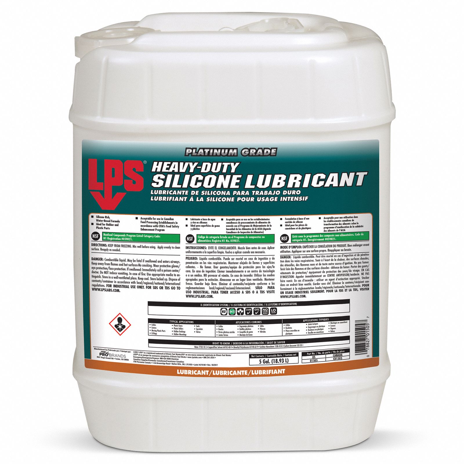 LUB. SILICONE EXTRA-PUISSANT 18.93L