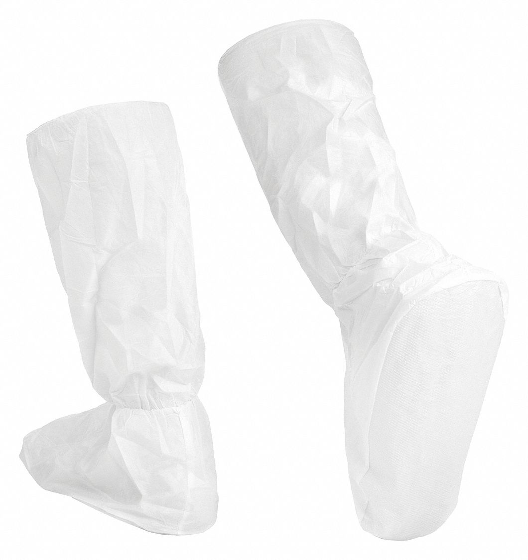 CTL905 BOOT COVERS, WHITE, XL, MICROMAX NS, 200-PK