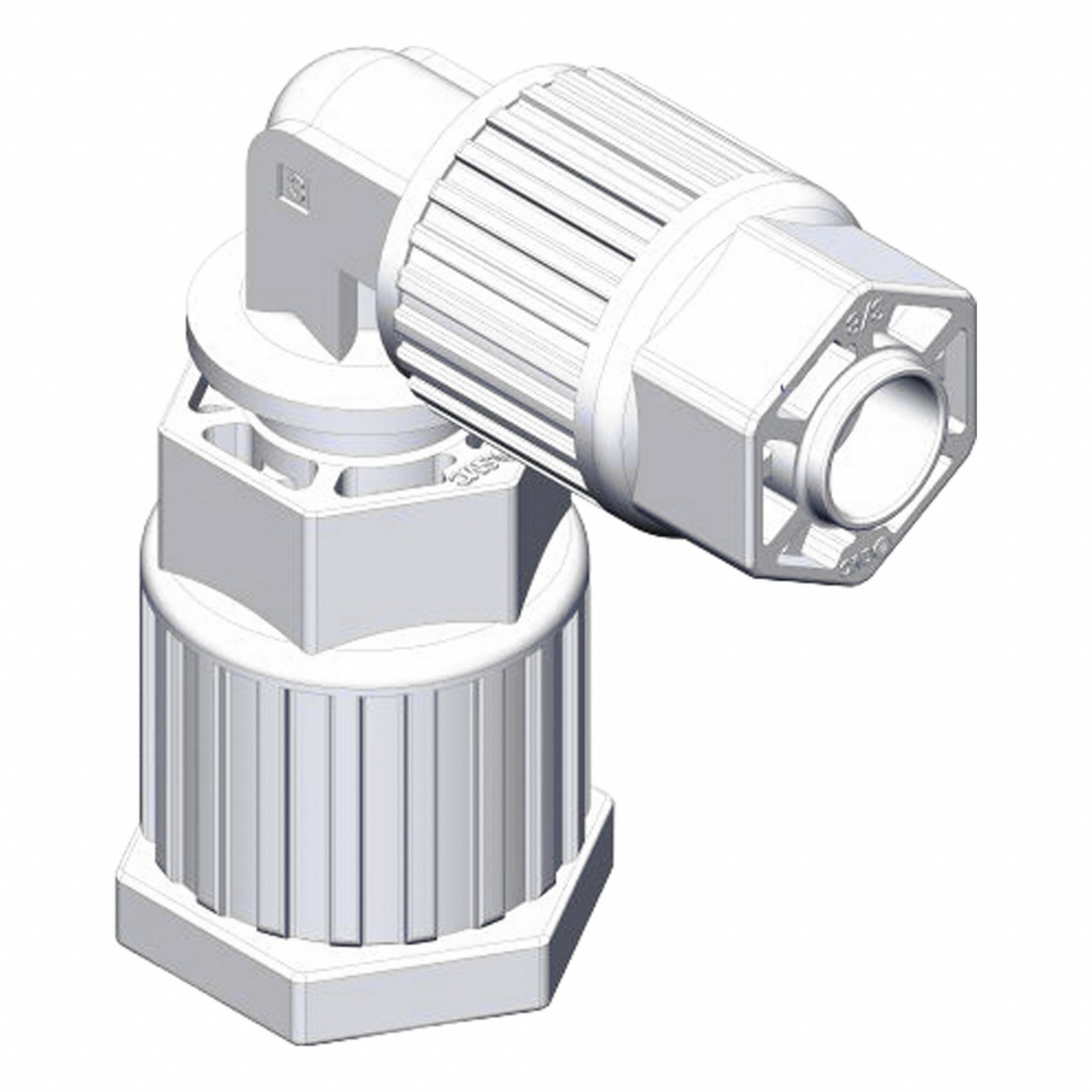 Fitting Union PFA Space Saving Elbow