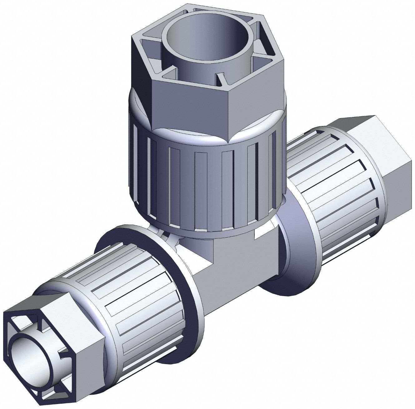 High Purity Fitting Reducer PFA Tee
