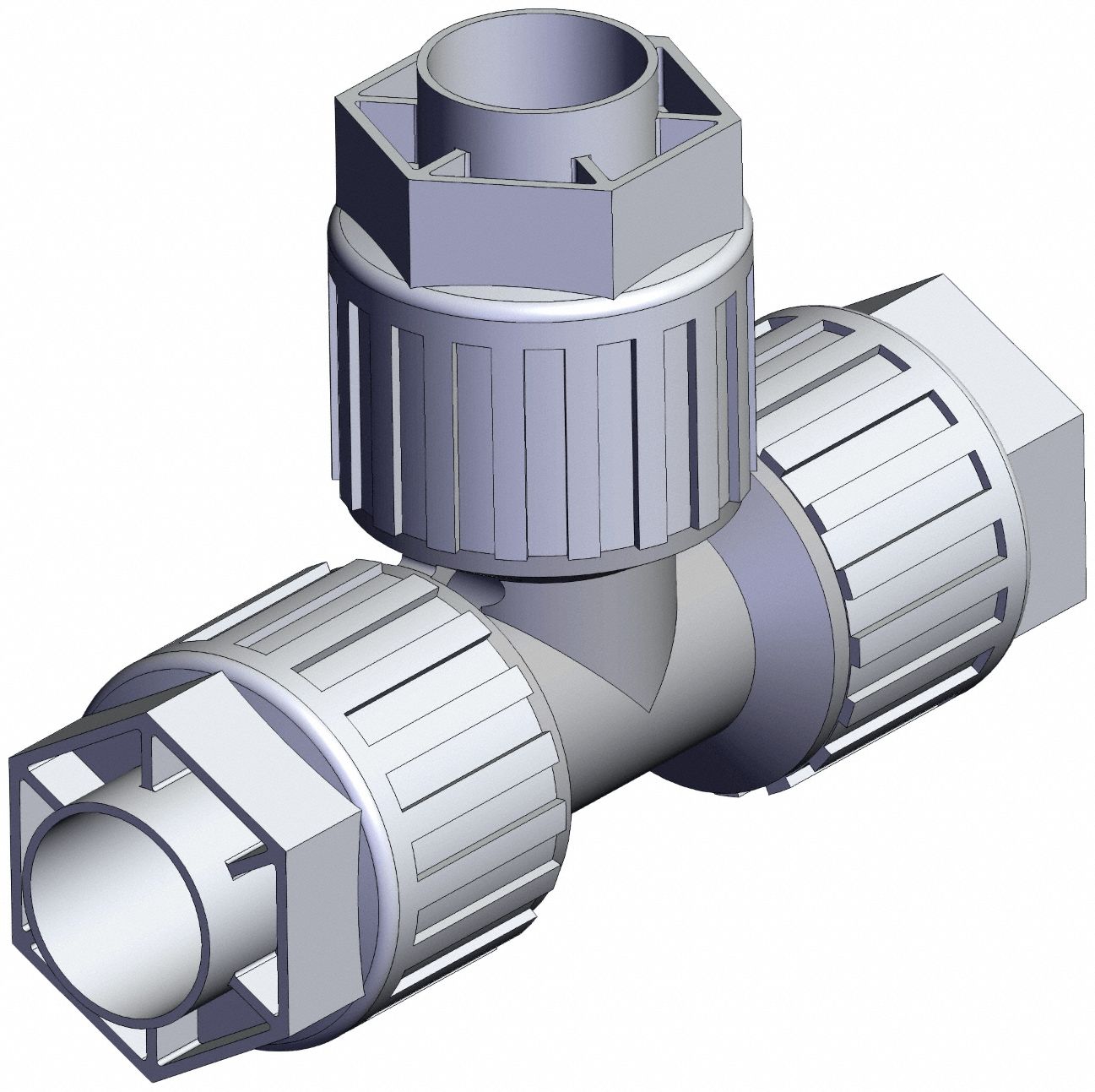 High Purity Fitting Union PFA Tee