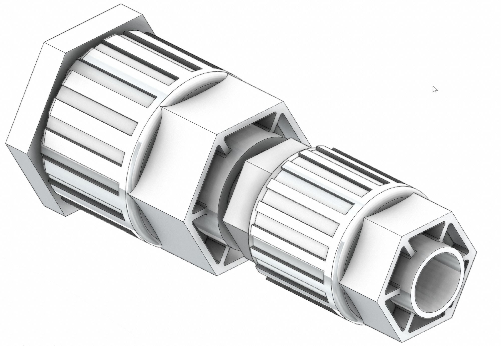 Fitting Union PFA Straight