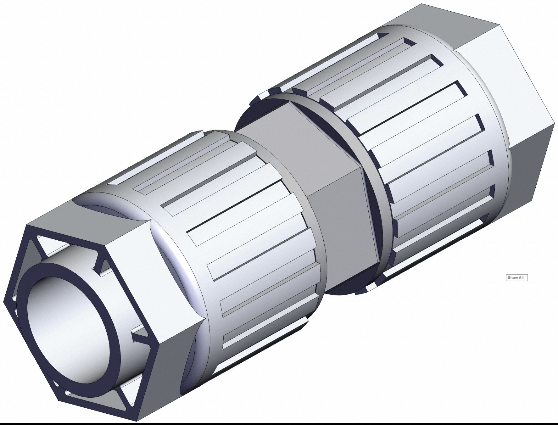 High Purity Tube Fitting Union PFA