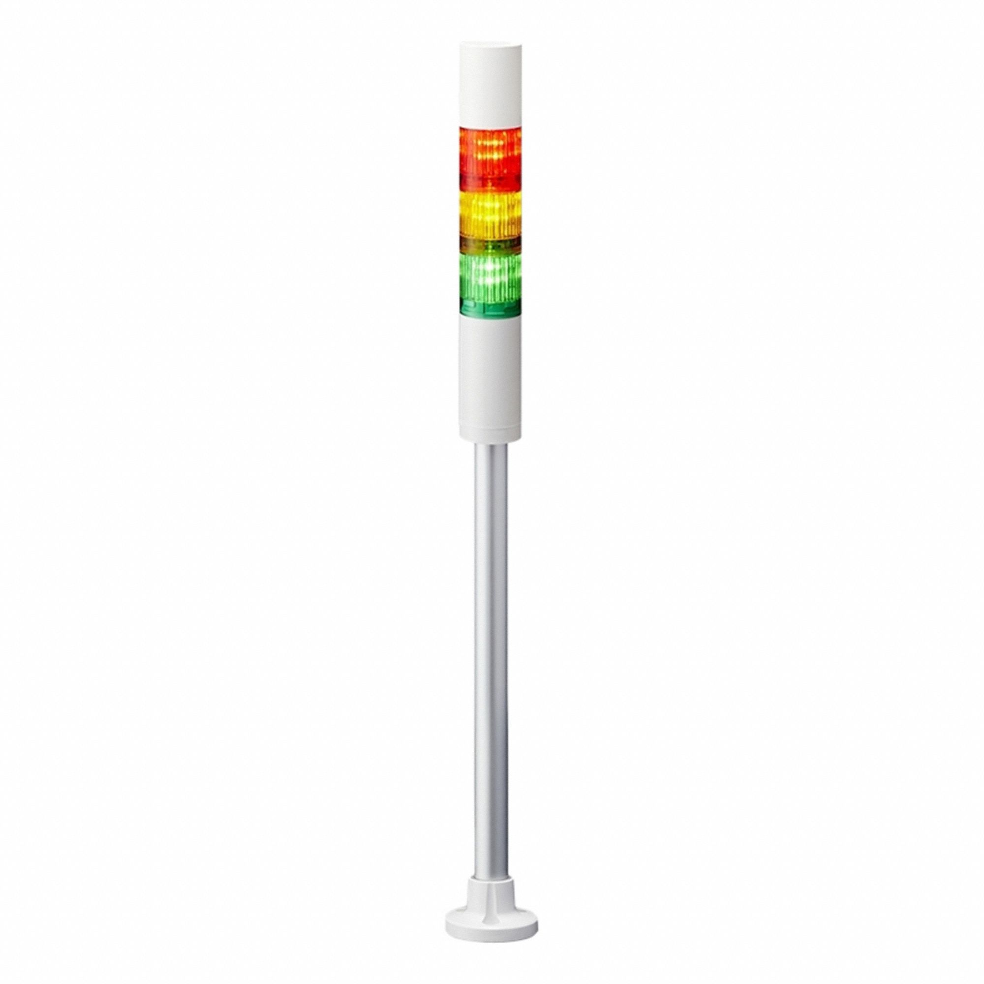 Tower Light Assembly: 3 Tier, Sounder Tier Included, IP54, Amber/Green/Red, Direct Wire