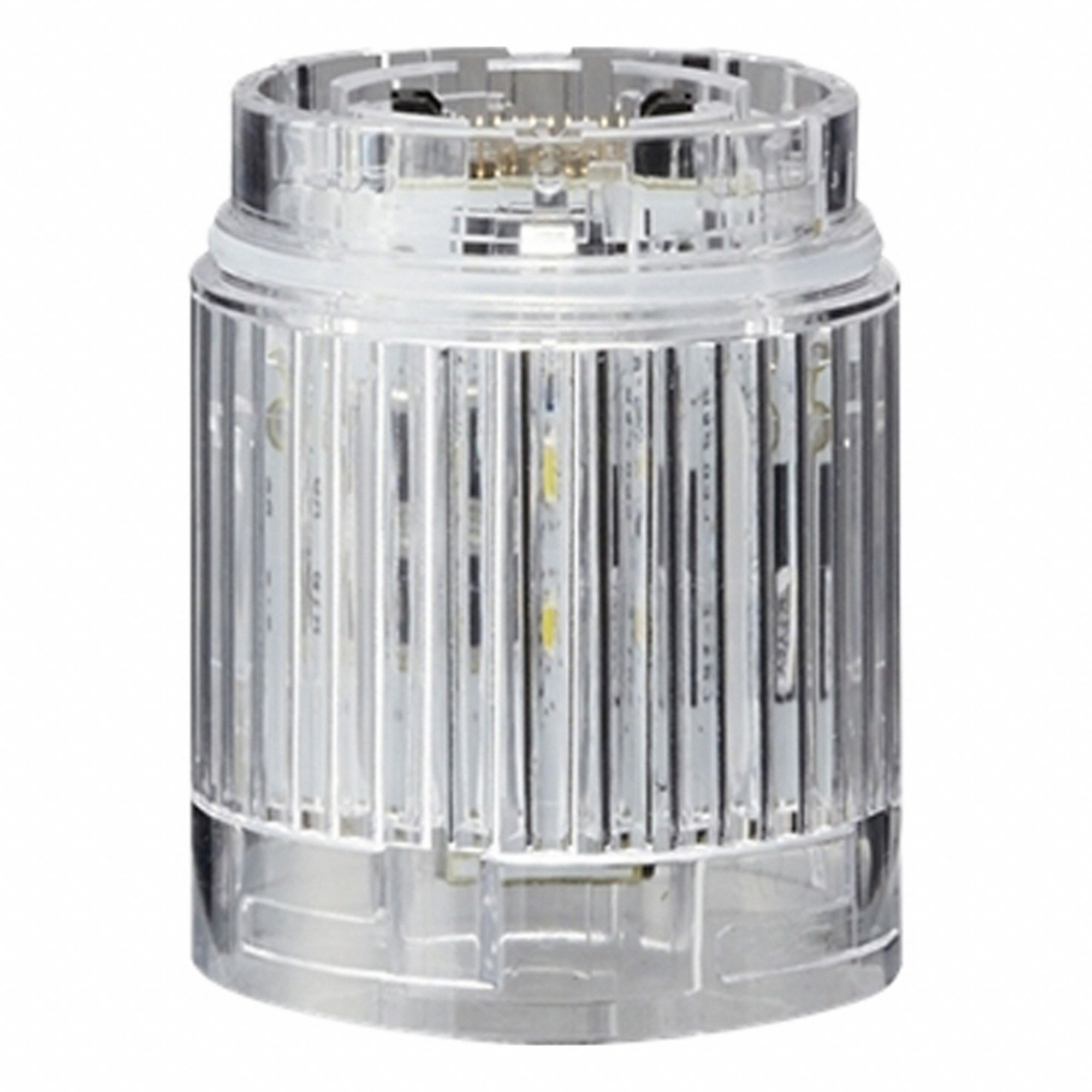 Tower Light Module: Steady, 24V DC, Amber, 40 mm Overall Dia, 40 mm Overall Ht, LR4