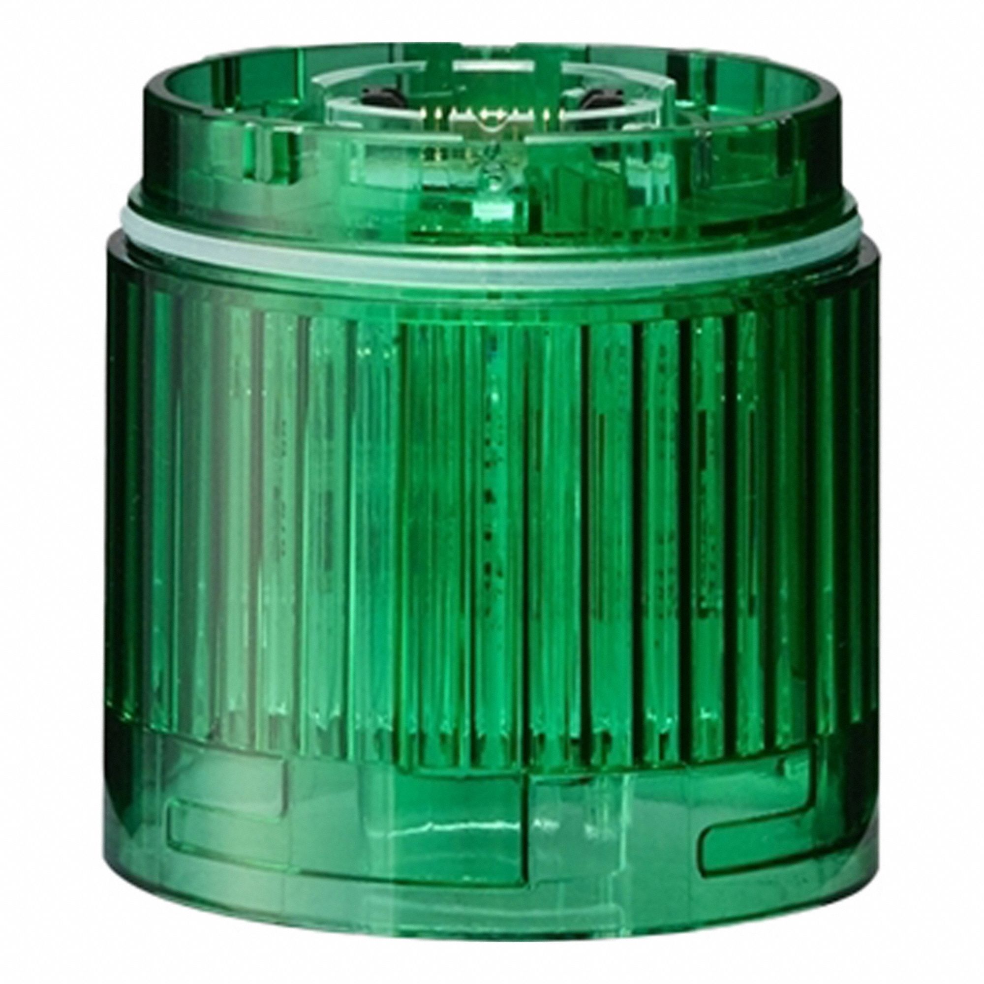 Tower Light Module: Steady, 24V DC, Green, 50 mm Overall Dia, 40 mm Overall Ht, LR5, LR5-E-G