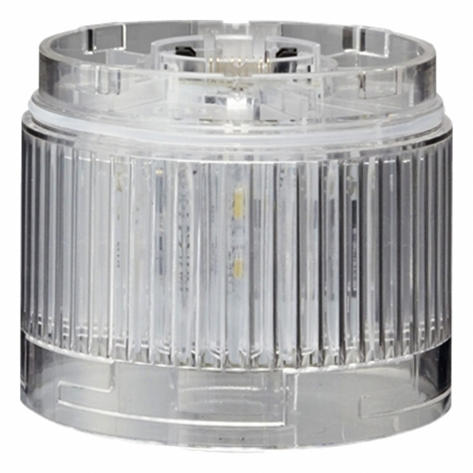 Tower Light Module: Steady, 24V DC, Amber, 60 mm Overall Dia, 40 mm Overall Ht, LR6
