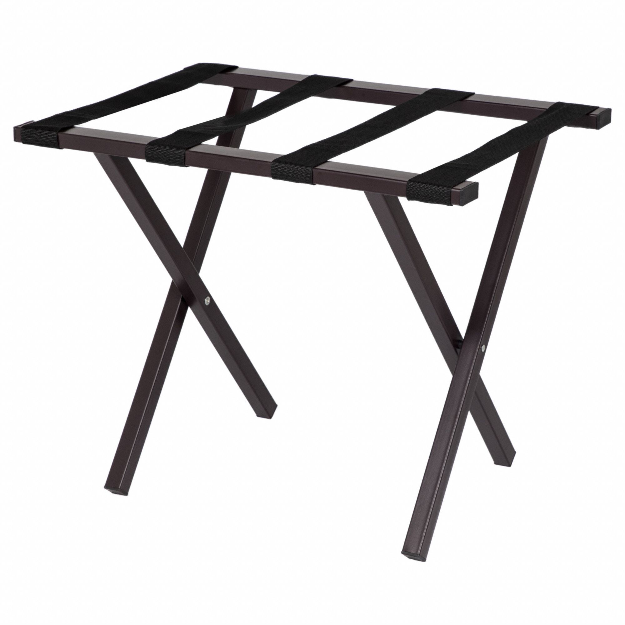 Folding Luggage Rack 22 in W Steel